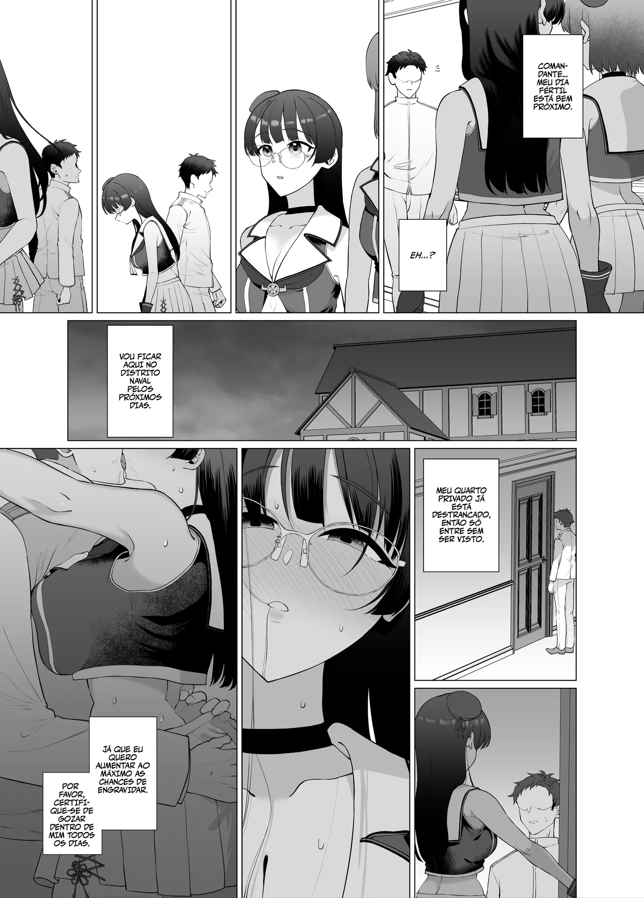 [Gyoumuyou Jiga] Watashi ga Kowareta Hi ~Chokai ga Teitoku to Ninshin suru made Kakurete Kossori Uwaki Koubi Shimakuru Hanashi~ (Kantai Collection -KanColle-) [pt-BR] [Bakai.org] [Digital] 图片编号 18