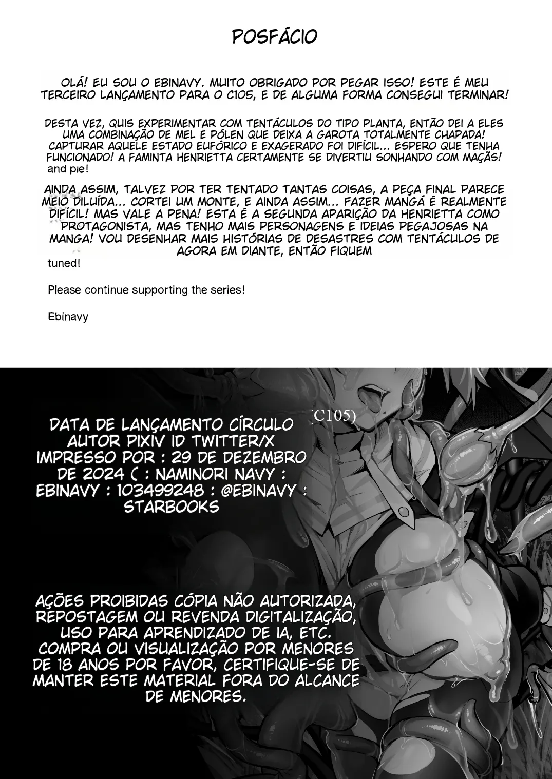 [Naminori Navy (ebinavy)] Shokushu Nanka ni Makenai! 2 [Portuguese-BR] [Project Valvrein] [Digital] (TR-138) 25eme image