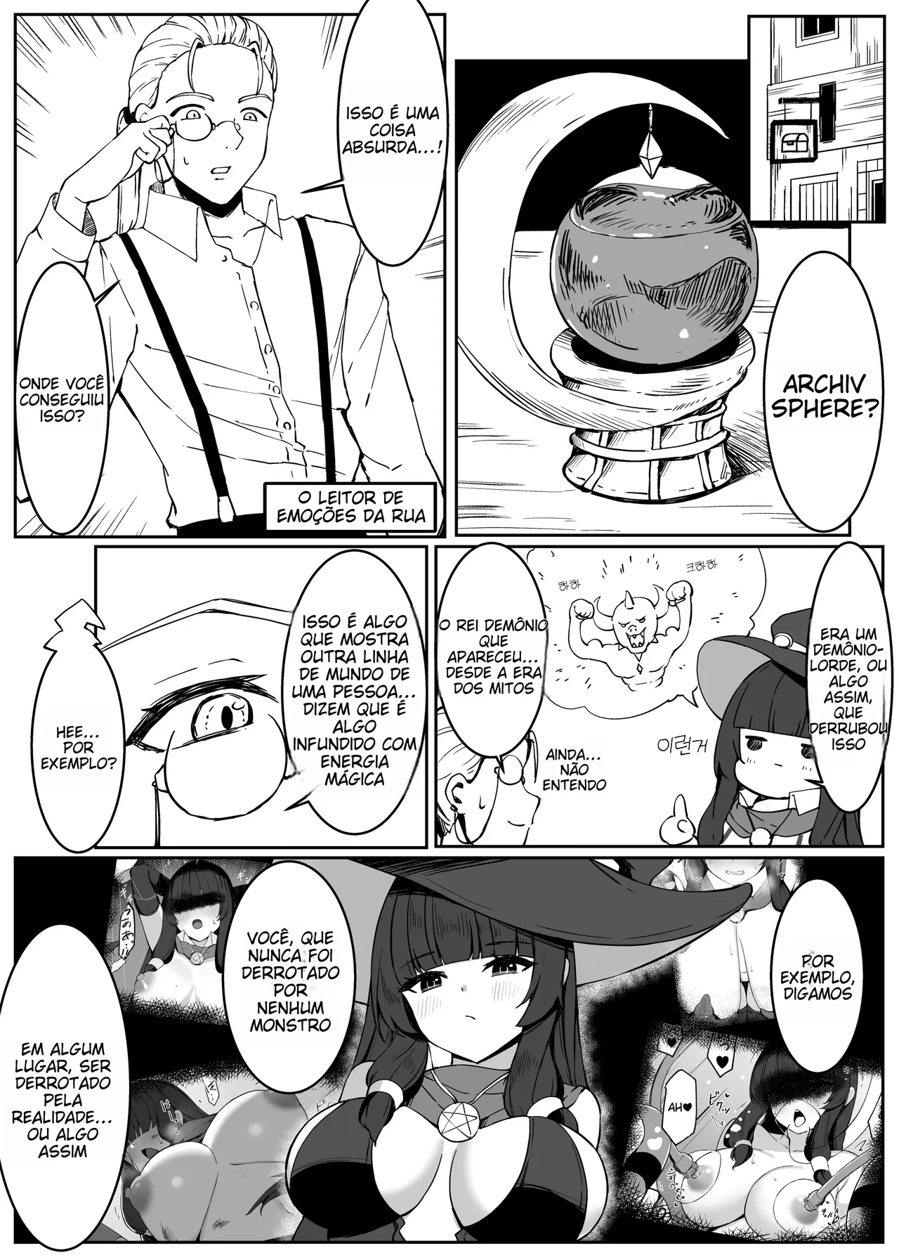 [Omochi no Mochiya (Numamochi)] Saikyou Witch ga Zako Monster-tachi ni Haiboku Suru Hanashi | [Portuguese-BR] (TR-144) 이미지 번호 3