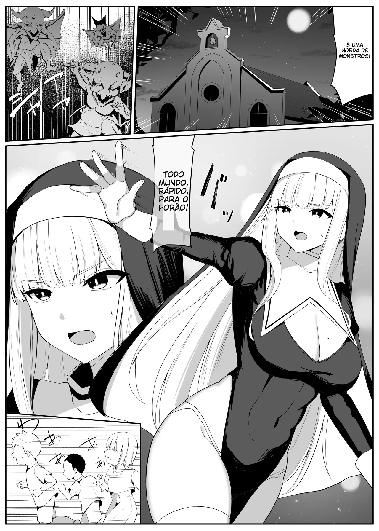 [Omochi no Mochiya (Wabimochi)] Tatakau Sister ga Shokushu Monster ni Haiboku suru Hanashi [Portuguese-BR] (TR-145) image number 4
