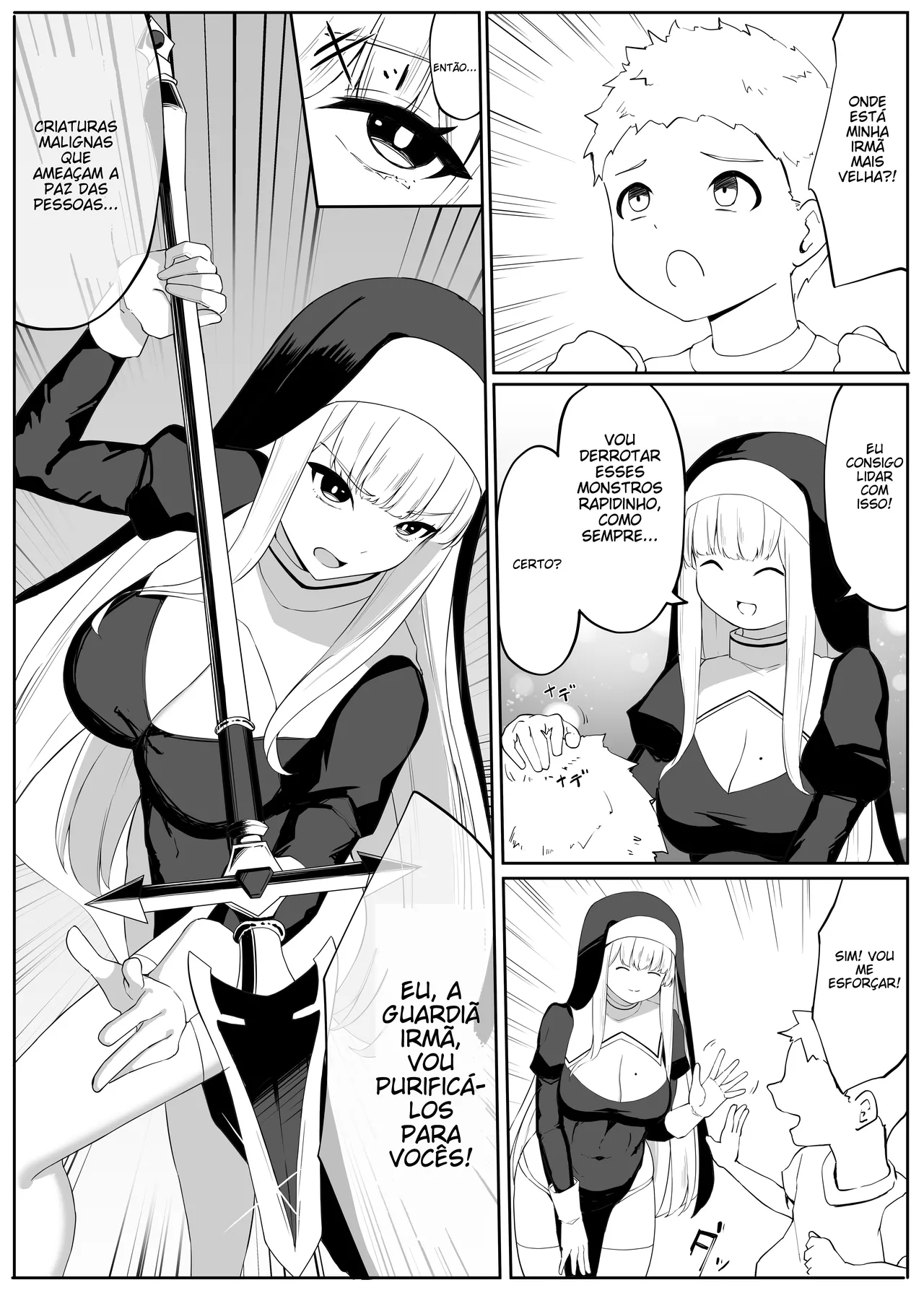 [Omochi no Mochiya (Wabimochi)] Tatakau Sister ga Shokushu Monster ni Haiboku suru Hanashi [Portuguese-BR] (TR-145) image number 5