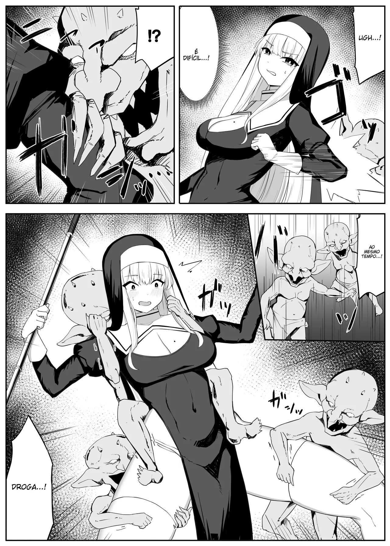 [Omochi no Mochiya (Wabimochi)] Tatakau Sister ga Shokushu Monster ni Haiboku suru Hanashi [Portuguese-BR] (TR-145) image number 7
