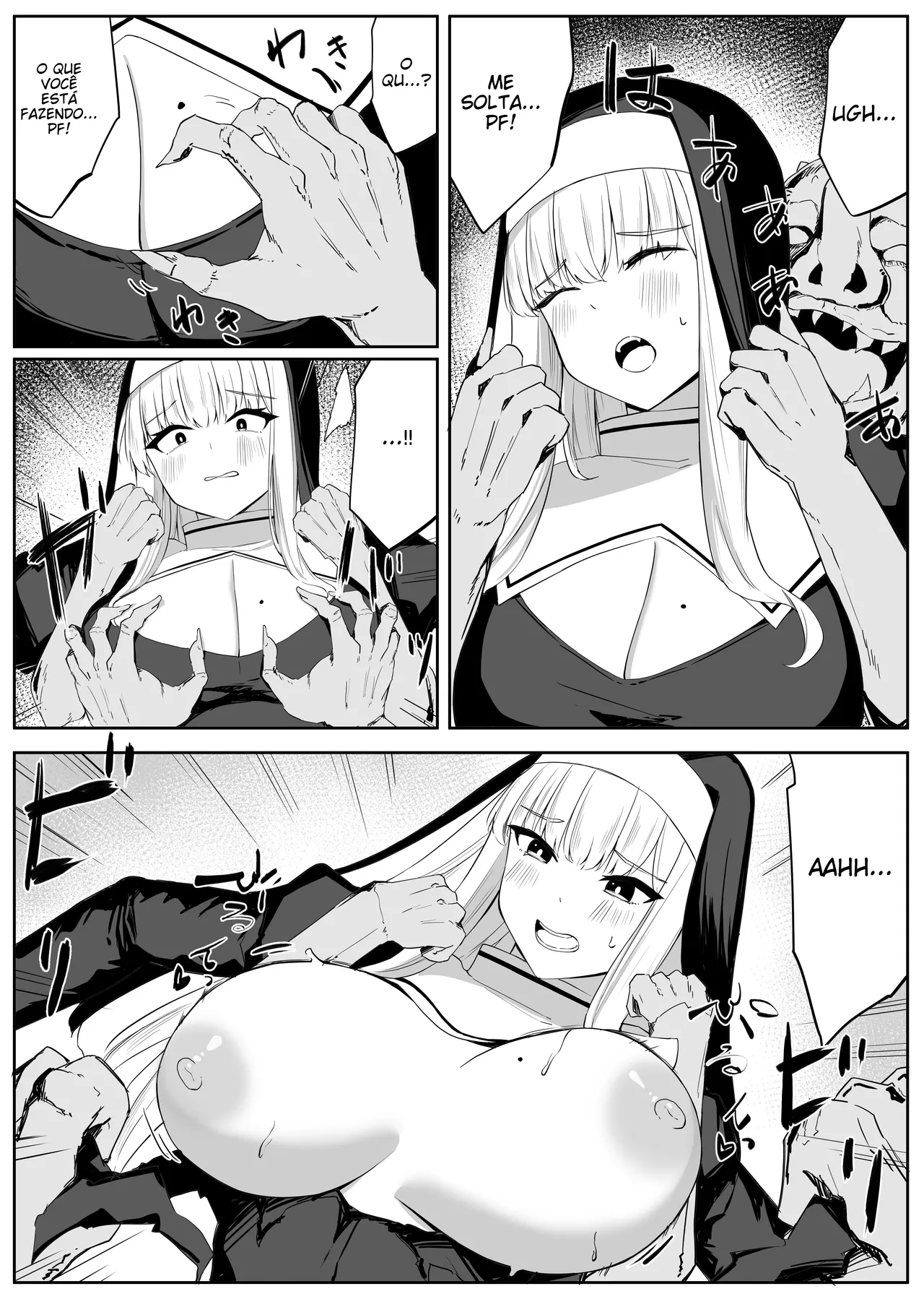 [Omochi no Mochiya (Wabimochi)] Tatakau Sister ga Shokushu Monster ni Haiboku suru Hanashi [Portuguese-BR] (TR-145) image number 8
