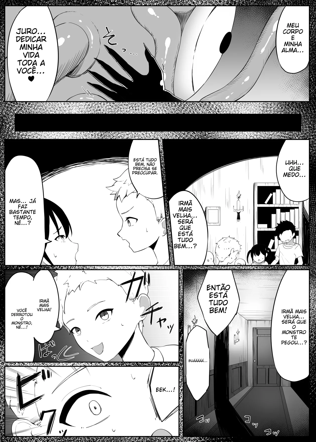 [Omochi no Mochiya (Wabimochi)] Tatakau Sister ga Shokushu Monster ni Haiboku suru Hanashi [Portuguese-BR] (TR-145) image number 57