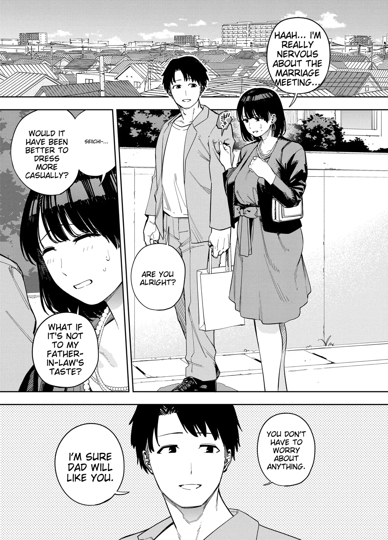 [Ougon Shinshi Club (Kaniguruma)] Gifu ni Dakareru Tsuma Mika-hen 1 | Wife embraced by father-in-law 1 [English] [woof!] imagen número 2