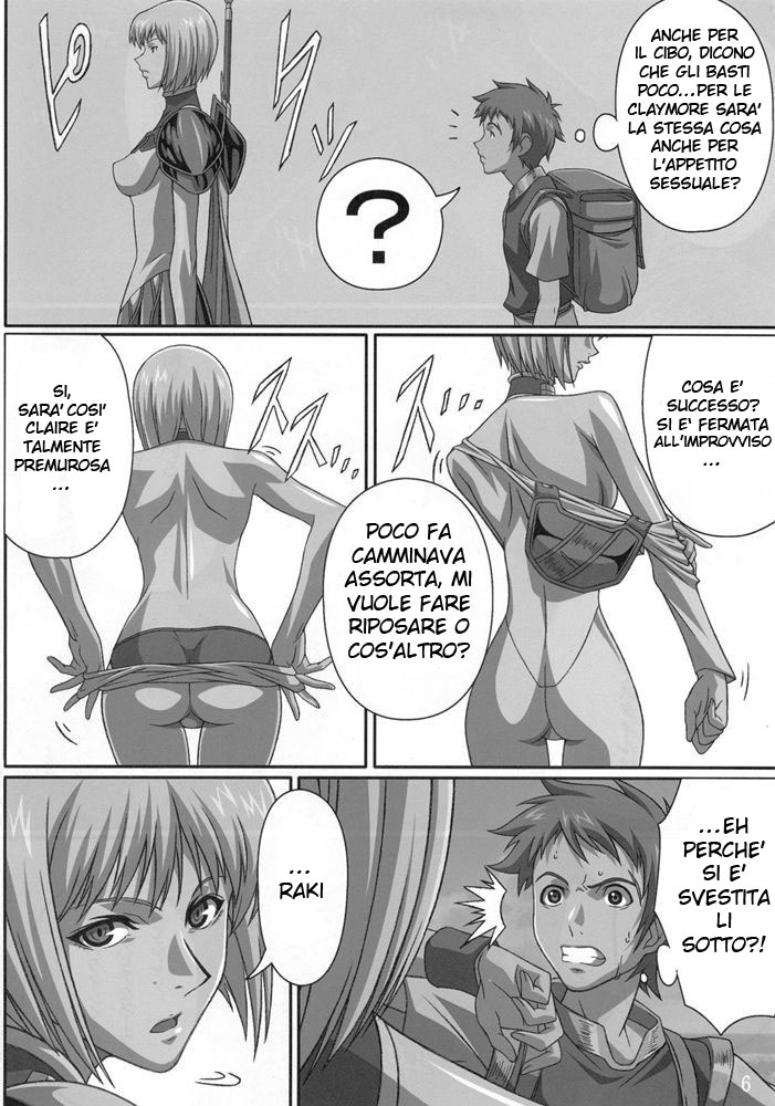 (C72) [Lost Rarities (Takapiko)] Industrial | La Vera Claire (Claymore) [Italian] image number 5