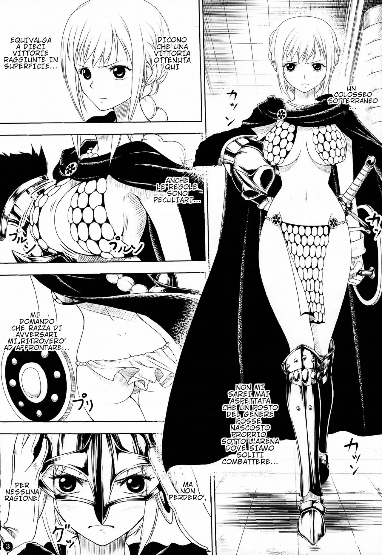 (C86) [Mikenekodou (Muten)] VANQUISH | La Gladiatrice (One Piece) [Italian] Bildnummer 2