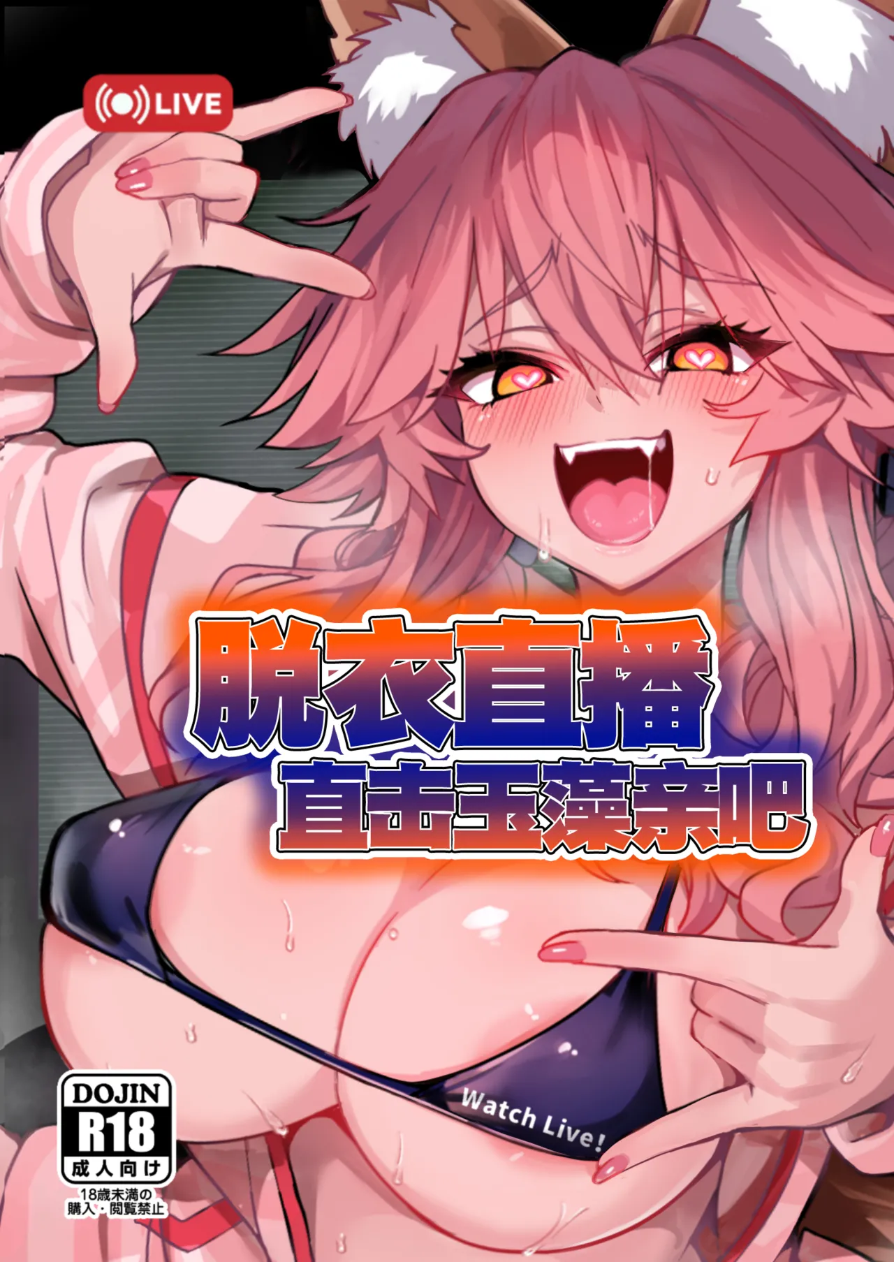[Yamitsuki Honpo (Wise Speak)] Datsui Haishin Tamamo-chan | 脱衣直播直击玉藻亲吧 (Fate/EXTRA CCC) [Chinese] [月美汉化组] [Digital] 图片编号 1