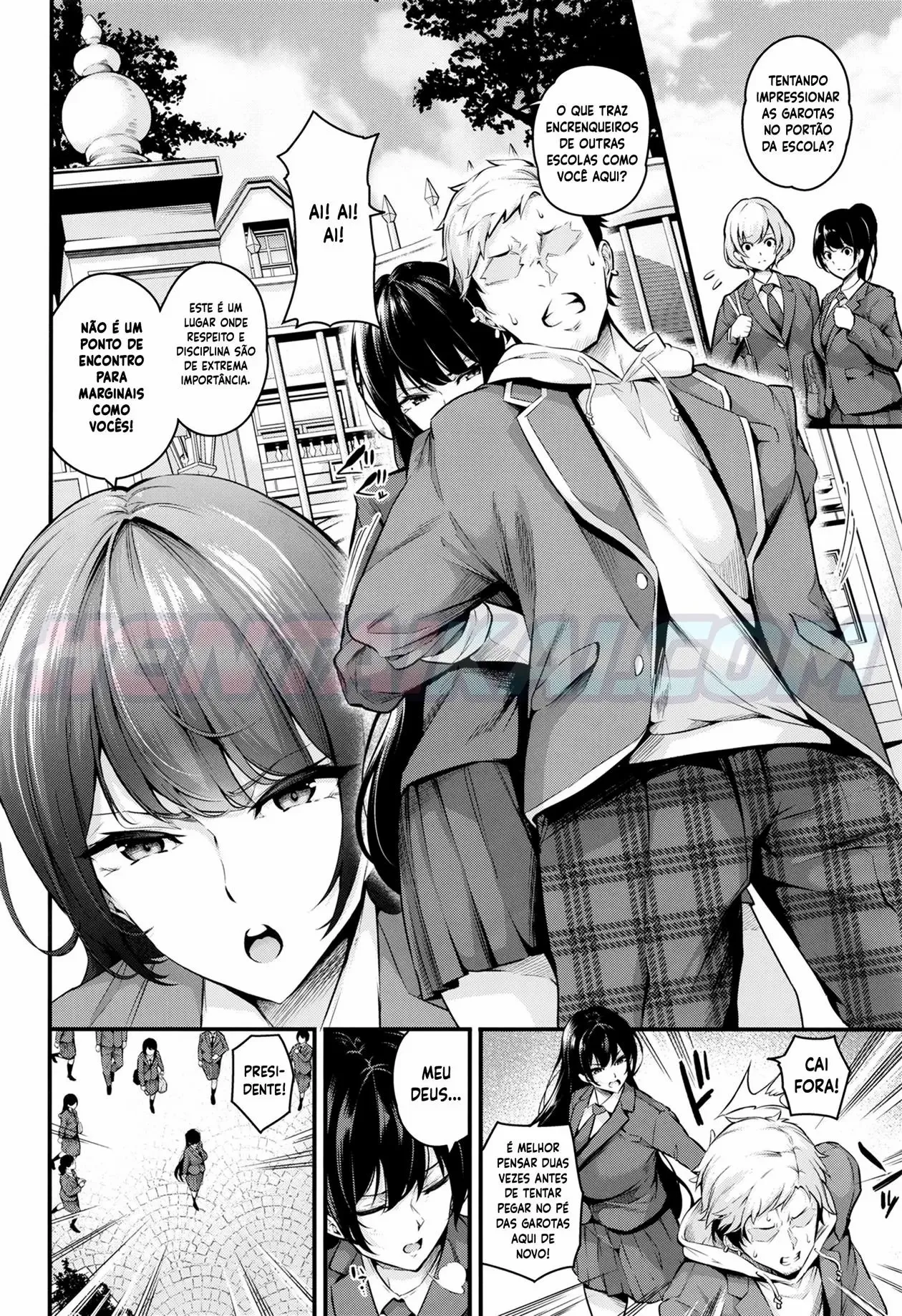 [Nasi-pasuya (Nasipasuta)] Shiramine Gakuen no Mesubuta Kaichou + Shiramine Gakuen no Mesubuta Rijichou [Portuguese-BR] [hentaikai.com] [mundohentaioficial.com] image number 3