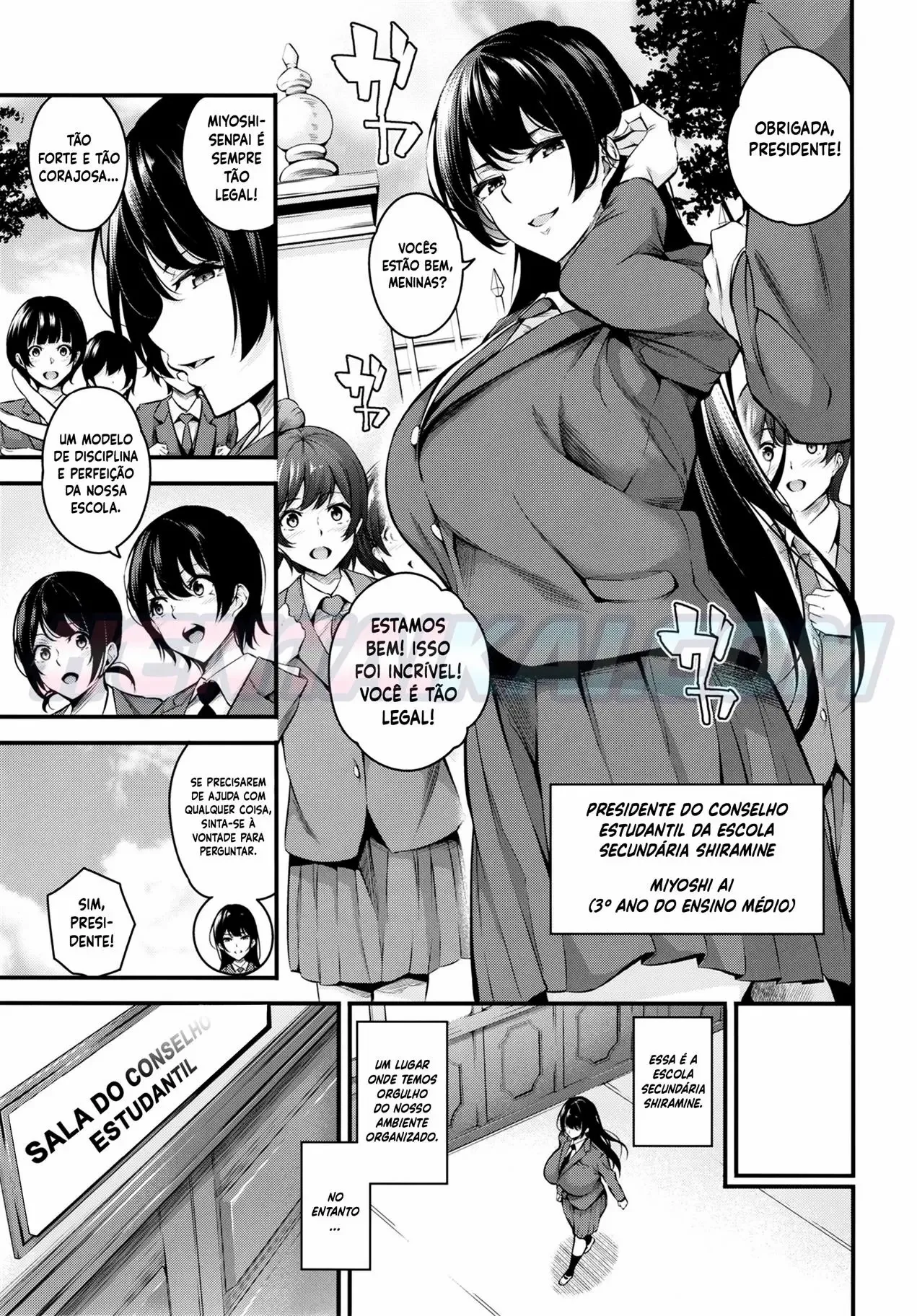 [Nasi-pasuya (Nasipasuta)] Shiramine Gakuen no Mesubuta Kaichou + Shiramine Gakuen no Mesubuta Rijichou [Portuguese-BR] [hentaikai.com] [mundohentaioficial.com] image number 4