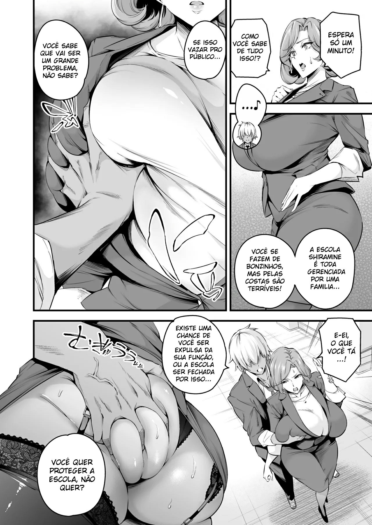 [Nasi-pasuya (Nasipasuta)] Shiramine Gakuen no Mesubuta Kaichou + Shiramine Gakuen no Mesubuta Rijichou [Portuguese-BR] [hentaikai.com] [mundohentaioficial.com] image number 55