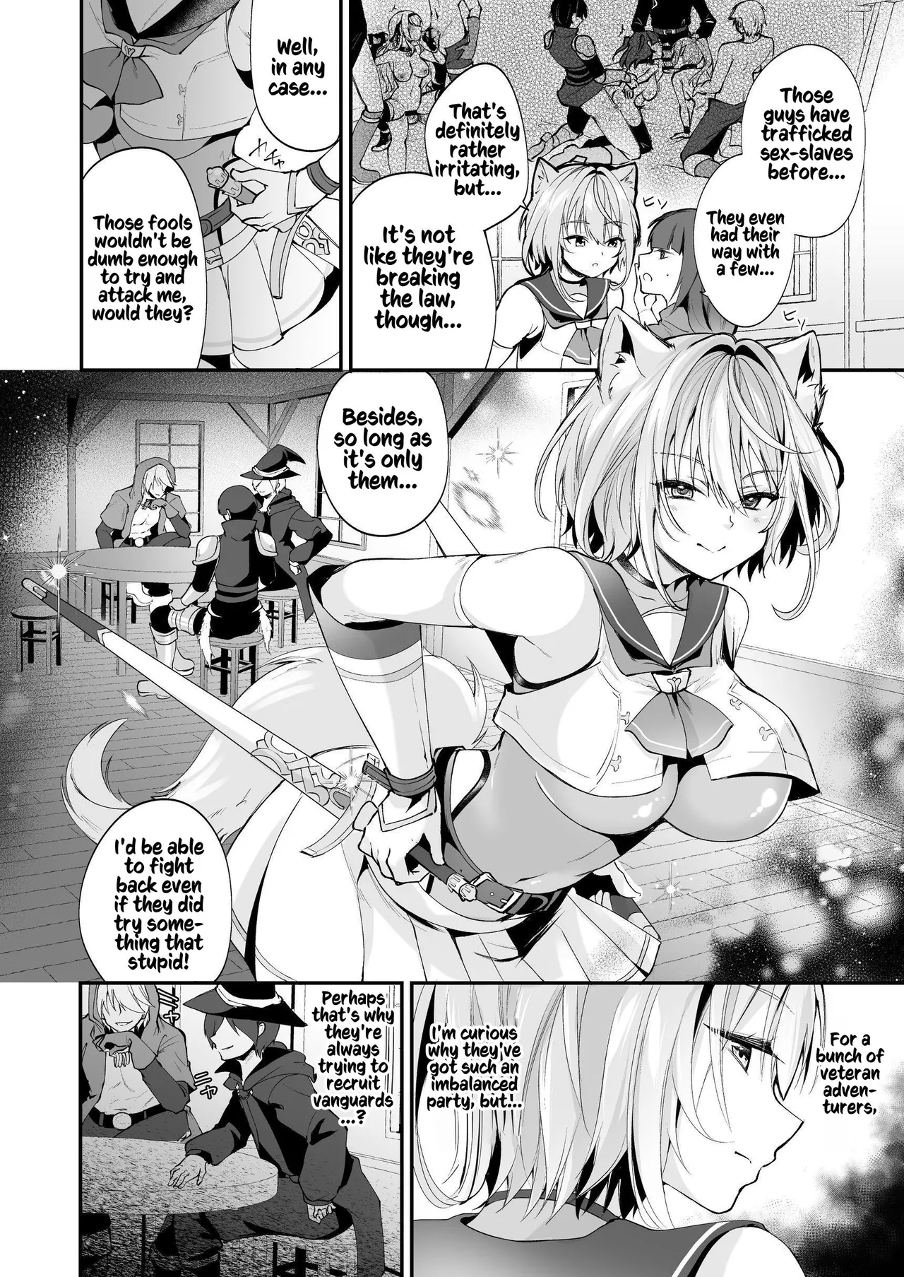 [Seika Kairaku Shoten] Hakurou Kenshi Hati-chan no Ecchi na Bouken no Sho | White Wolf Swordswoman's Erotic Adventure [English] [Kusanuu] [Digital] numero di immagine  98