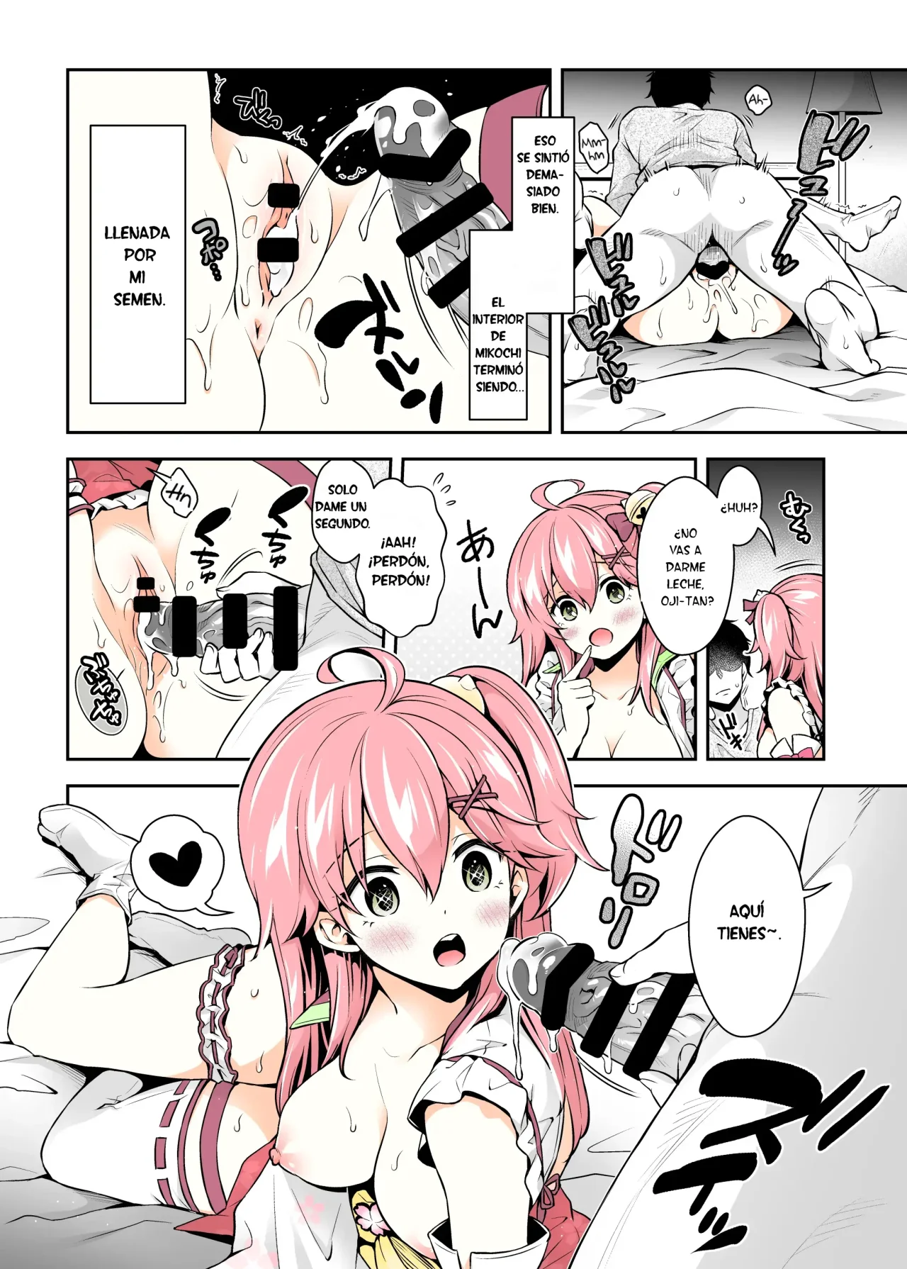 [Hachinoko P (hatigo)] Mikochi Saimin Ecchi Hon ~Youji Taikou Hen~｜Libro de Hipnosis Erótica de Mikochi ~Edición de Regresión Infantil~ (Sakura Miko) [Spanish] [HOLOES] [Colorized] [Digital] 图片编号 23