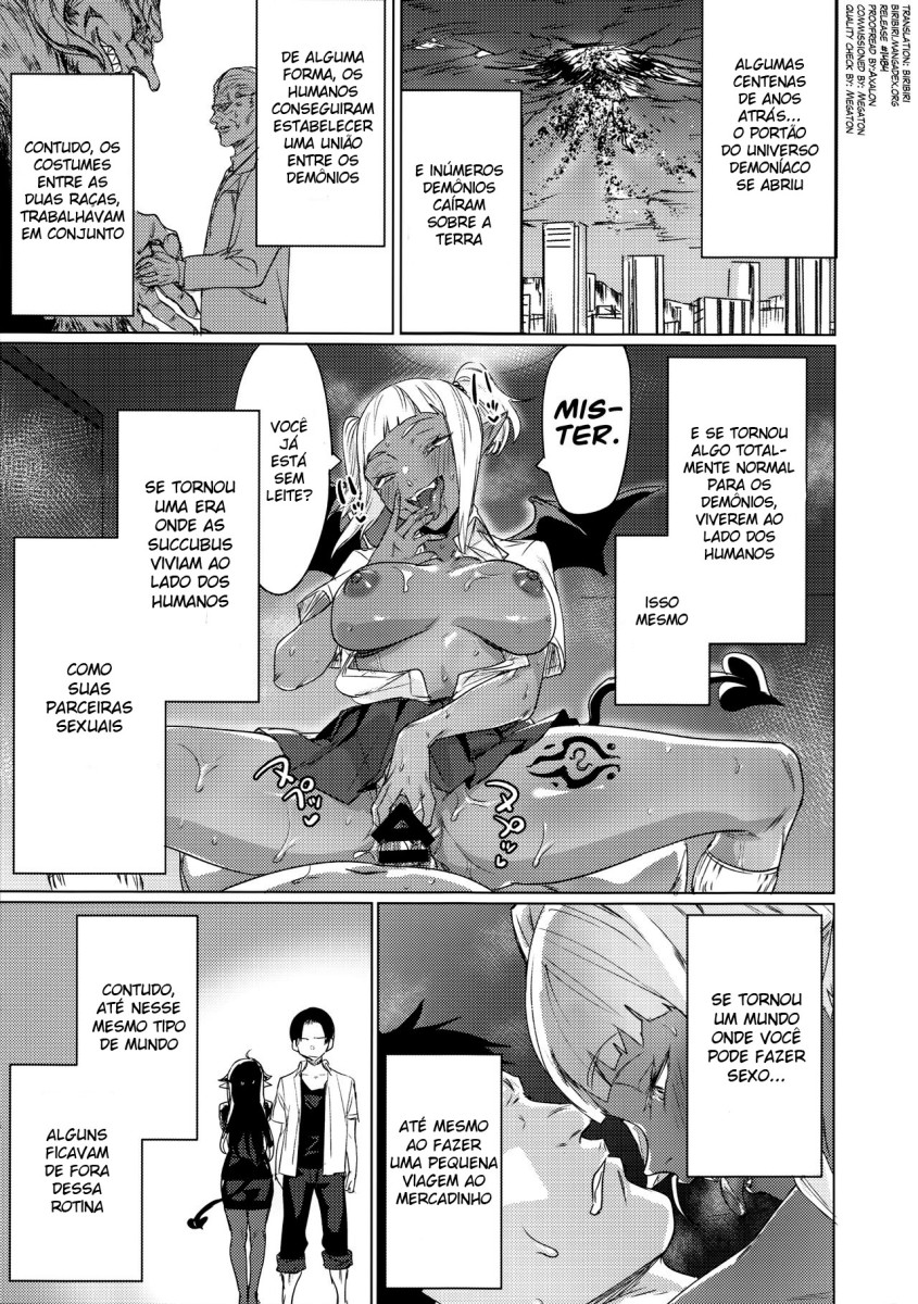 (C97) [Yaki Tomahawk Steak (Yakitomato)] Shuukatsu Shippai Shita Succubus-san o Hiroimashita [Portuguese-BR] image number 2