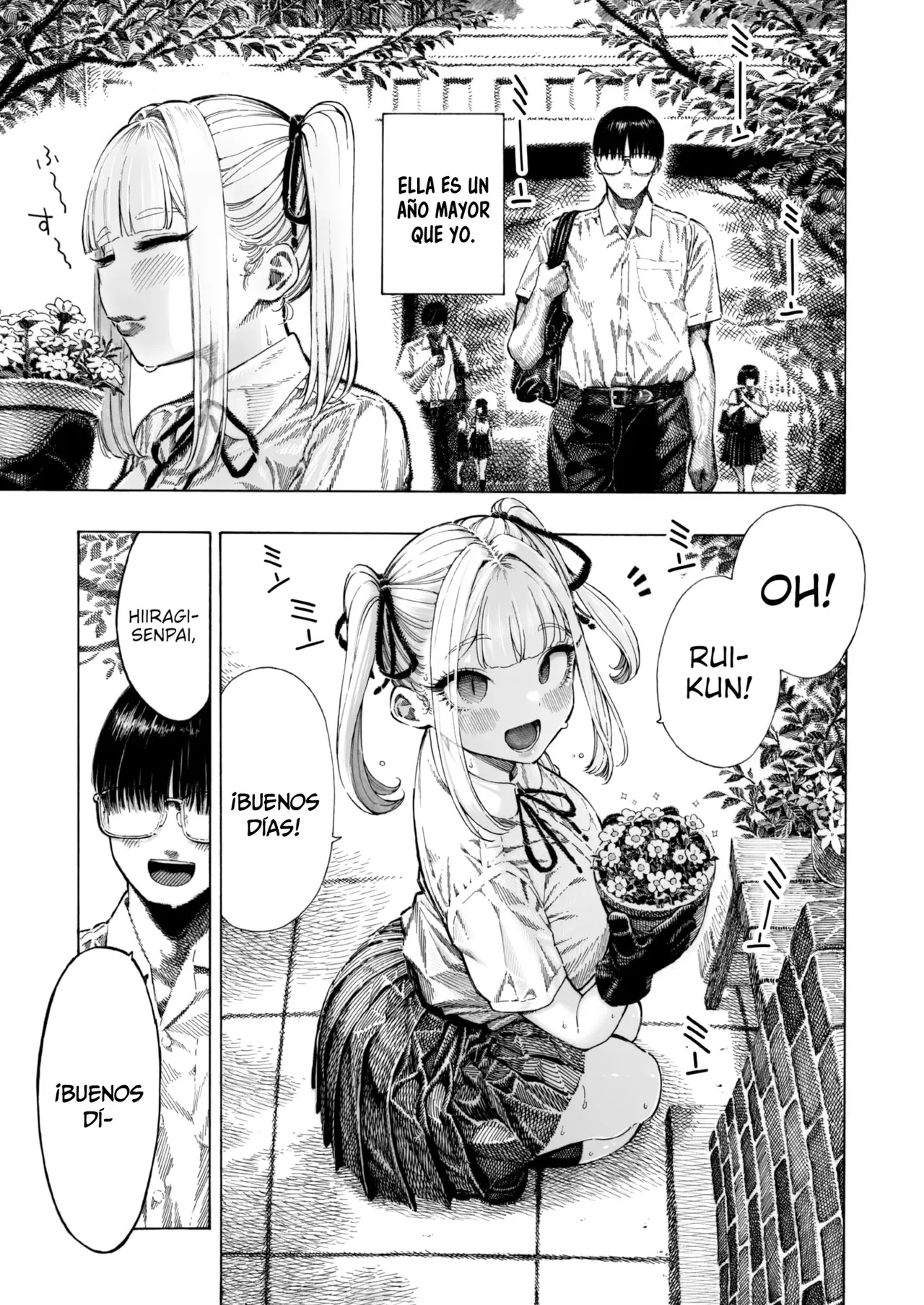 [Hirune] Hiiragi-senpai Sniff Sniff Sniff Sniff (Comic Kairakuten 2025-08) [Spanish] [MandaloAsiNoma] [Digital] 画像番号 3