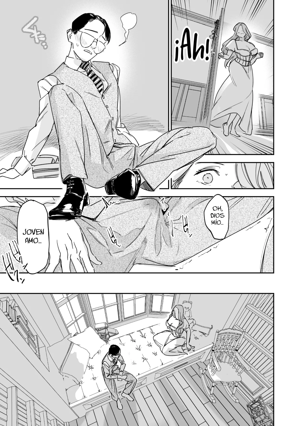 [F no Kottoubako (Onizuka Frill)] Boku no Nurse Maid Isabella no Fudeoroshi ~Ochichi ga Goshomou nara Tanezuke kudasaimashi~ | Mi nodriza Isabella es mi primera vez ~Si lo deseas, por favor, déjame embarazada~ [Spanish] [NeoDark Fansub] image number 19