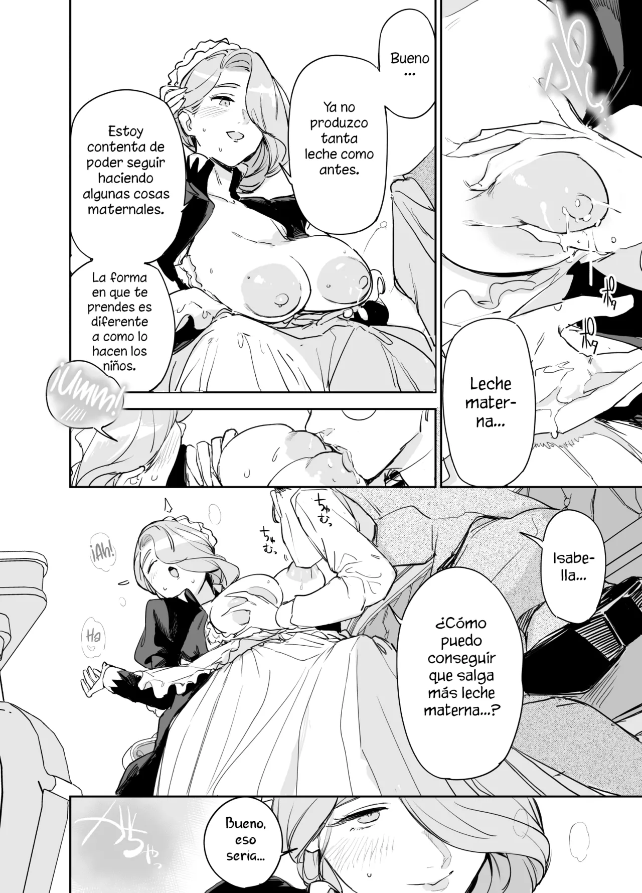 [F no Kottoubako (Onizuka Frill)] Boku no Nurse Maid Isabella no Fudeoroshi ~Ochichi ga Goshomou nara Tanezuke kudasaimashi~ | Mi nodriza Isabella es mi primera vez ~Si lo deseas, por favor, déjame embarazada~ [Spanish] [NeoDark Fansub] image number 42