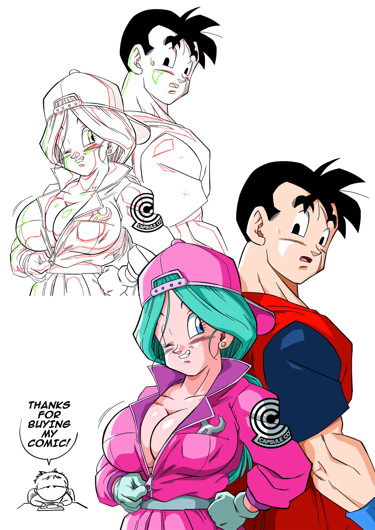 [Yamamoto] Lots of Sex in the Future! Bulma and Gohan image number 17