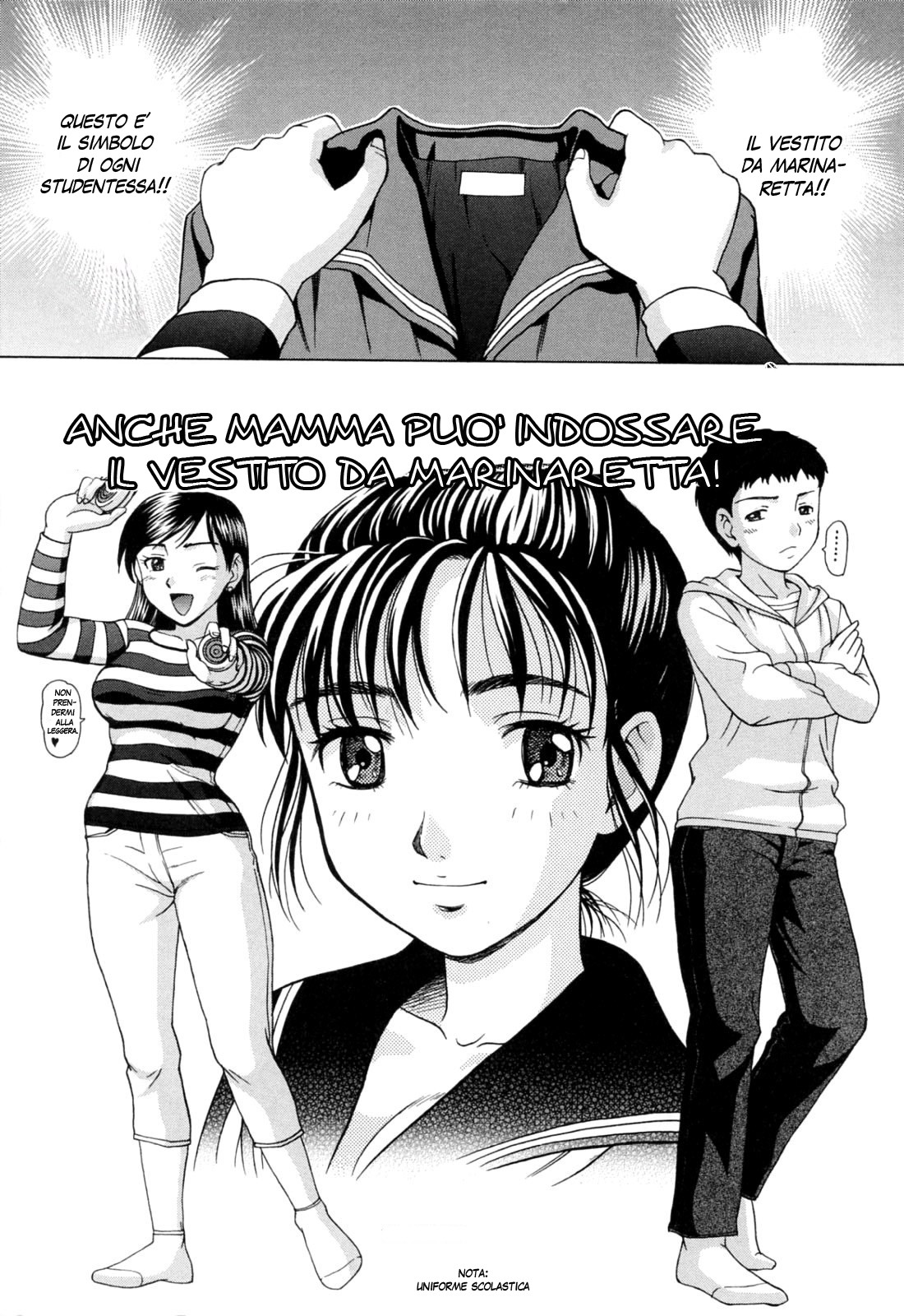 [Shiraishi Nagisa] Mamadatte! Sailor Fuku | L' Uniforme della Mamma (Mama ni Oborete) [Italian] image number 5