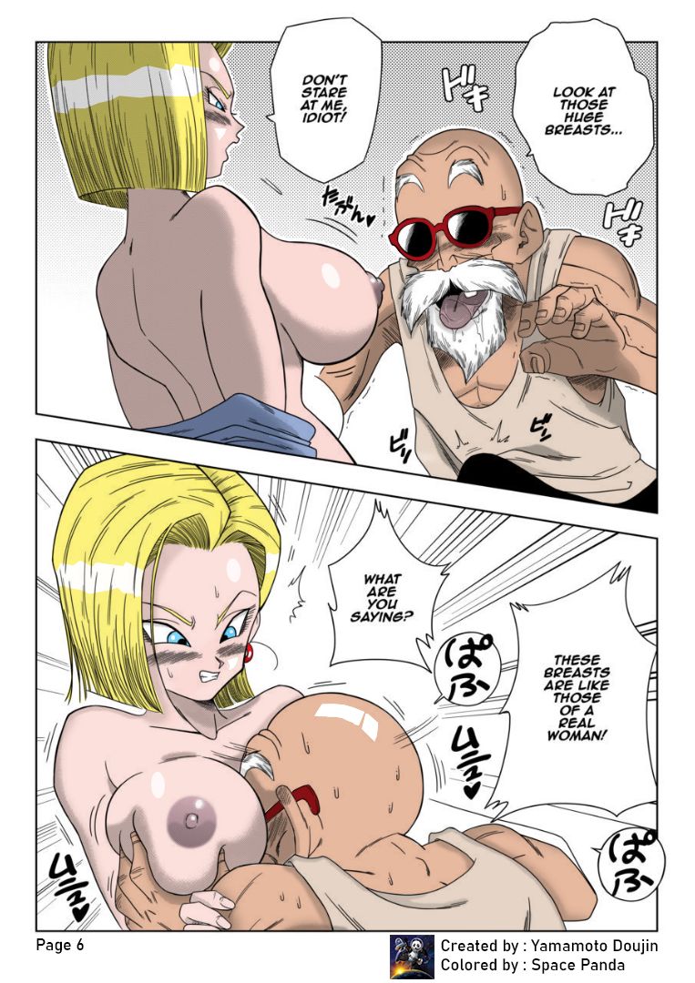 [Yamamoto] Android n18 VS Kamesennin (English)(Colorized)[Space Panda] image number 7