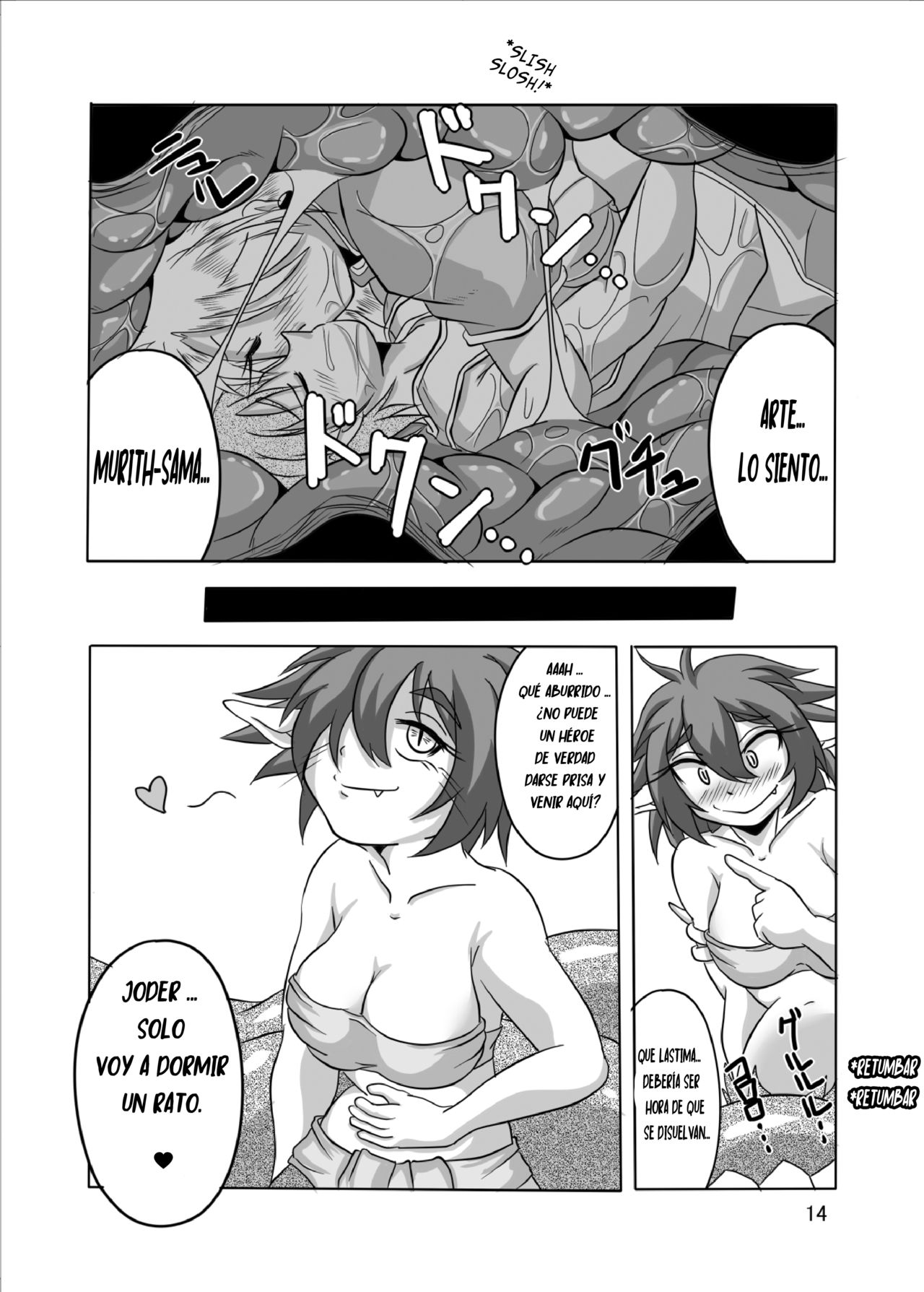 [Marunomare (Bankokudou)] Hishoku Yuusha Plus [Spanish] [bananare22] [Digital] image number 14