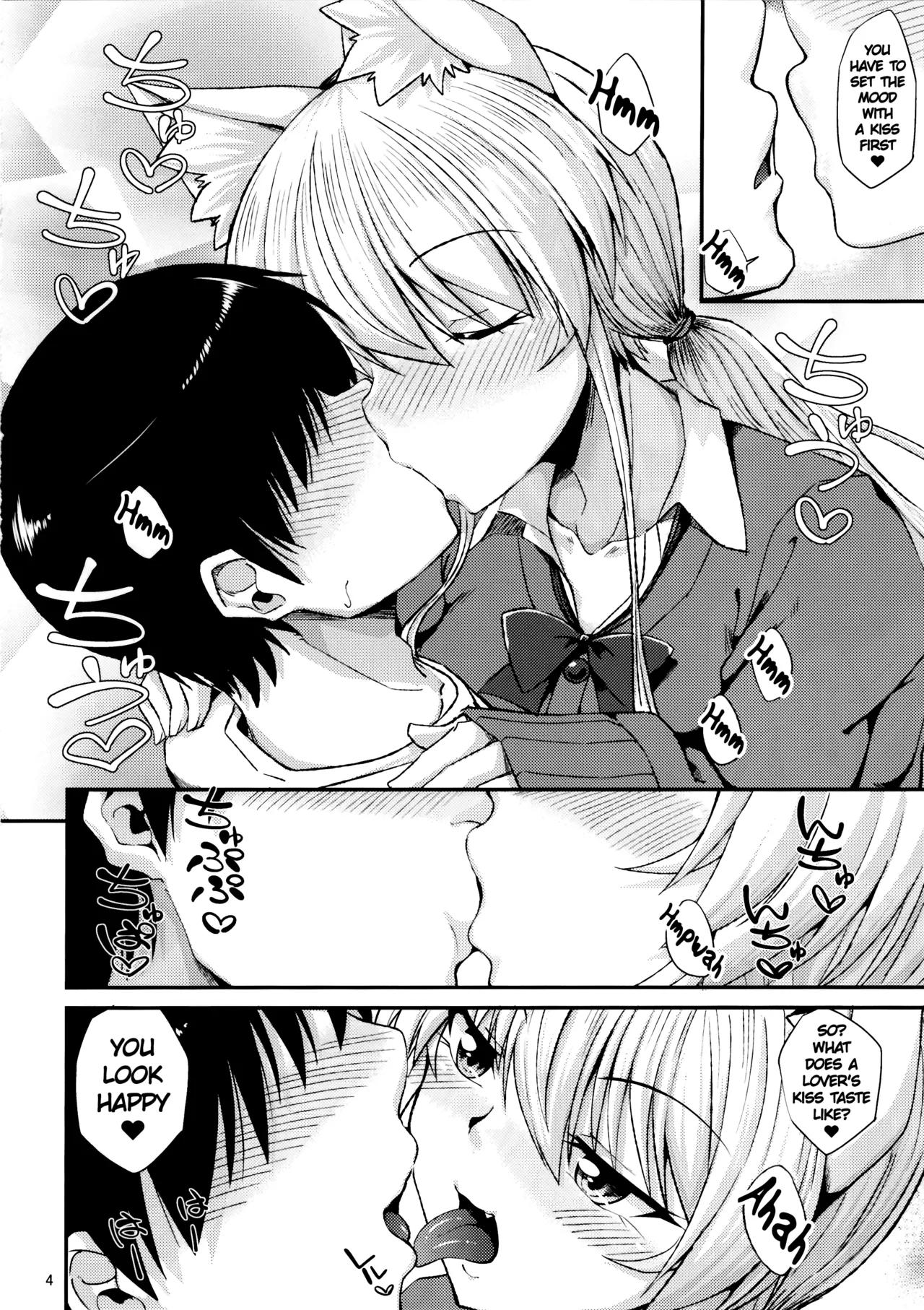 (C100) [ENNUI (Nokoppa)] Nekomimi Onee-san to Seifuku Cos de Nyannyan [English] [ChoriScans] image number 5