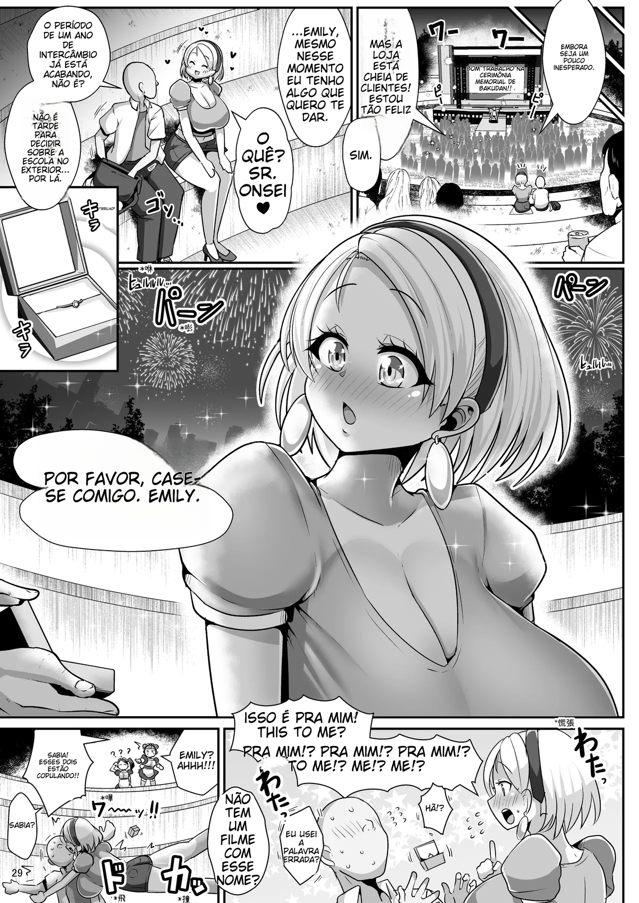 [Shinshunshantonshou (Bukatsu)] H Daisuki Kinpatsu Hakujin Bakunyuu Ryuugakusei ga Tonari no Heya ni Hikkoshite Kita!! 3 ~Bakunyuu Oyako o Ore no Tsuma ni Shita!!~ | [Portuguese-BR] [Sararon] [Decensored] [Digital] (TR-155) 图片编号 30