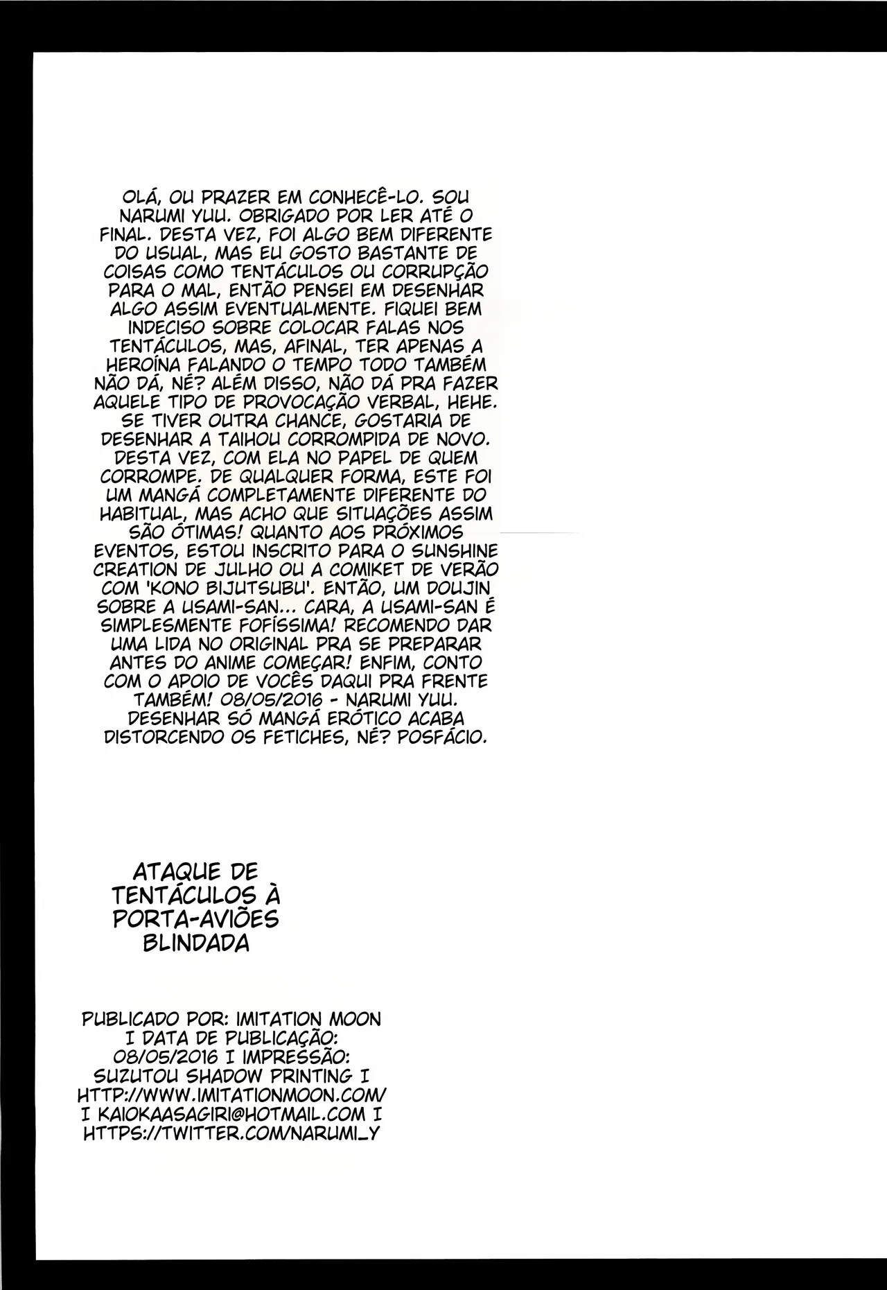 (Houraigekisen! Yo-i! 23Senme!) [Imitation Moon (Narumi Yuu)] Soukou Kuubo Taihou Shokushu-zeme ni Otsu (Kantai Collection -KanColle-) [Portuguese-BR] (TR-157) numero di immagine  20