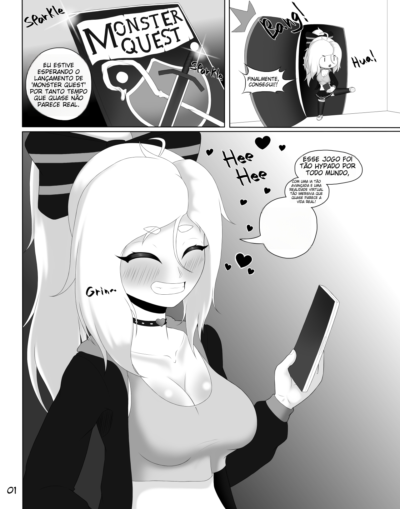 [Hoonter] Fumiko's Lewd Encounters in an Erotic RPG VR Game!!! [Portuguese-BR] (TR-158) image number 3