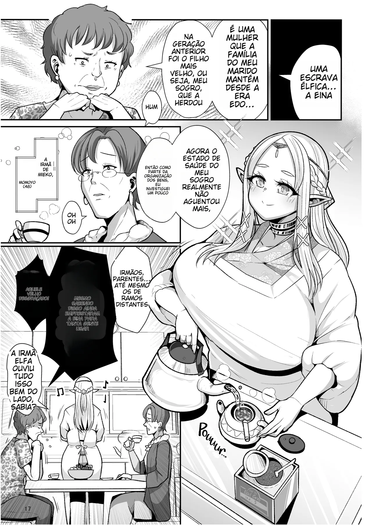 [Shinshunshantonshou (Bukatsu)] H Seidorei Elf no Souzoku Mondai ni Tsuite ~Rinjuu-hen | [Portuguese-BR] [Decensored] [Digital] (TR-161) изображение № 19