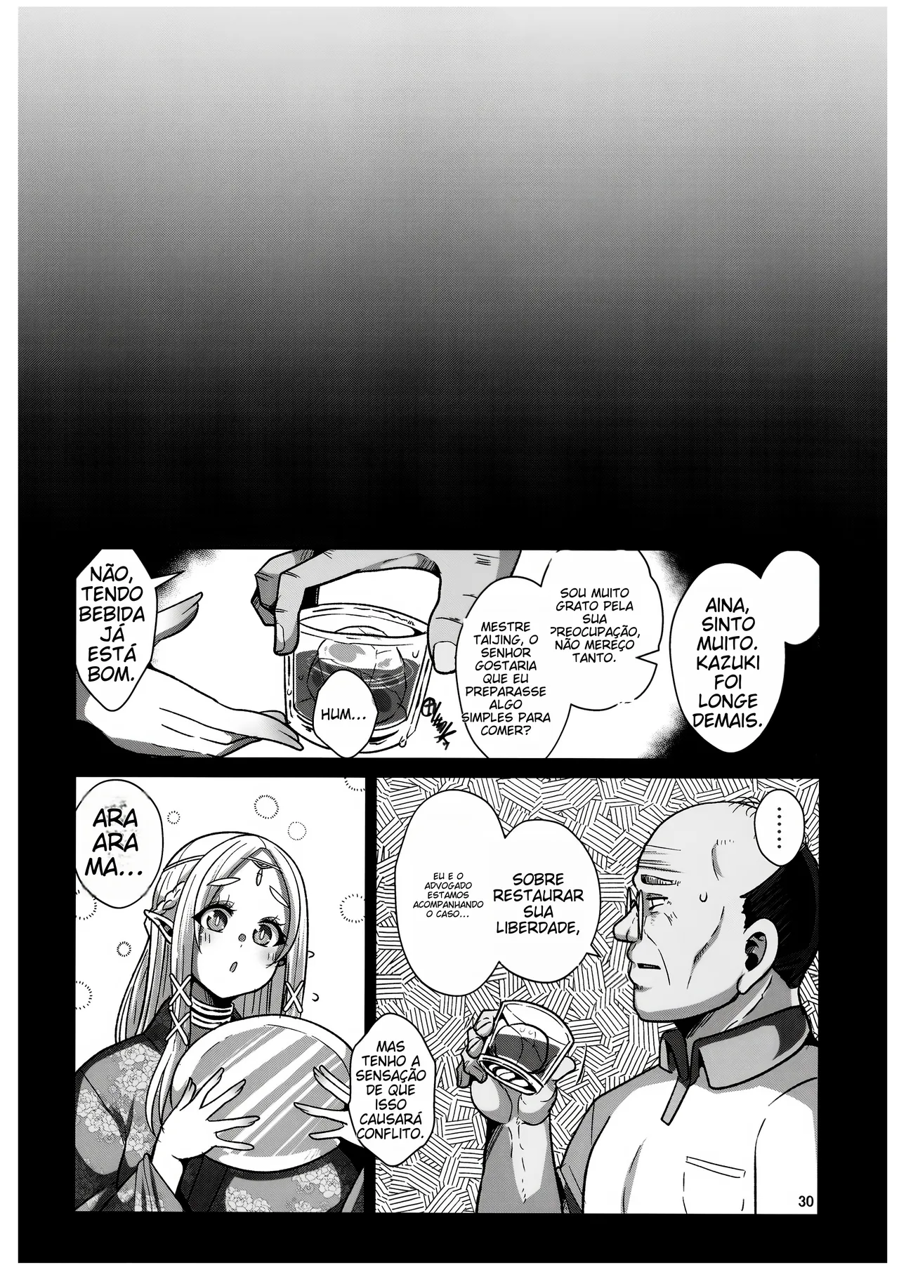 [Shinshunshantonshou (Bukatsu)] H Seidorei Elf no Souzoku Mondai ni Tsuite ~Rinjuu-hen | [Portuguese-BR] [Decensored] [Digital] (TR-161) изображение № 32