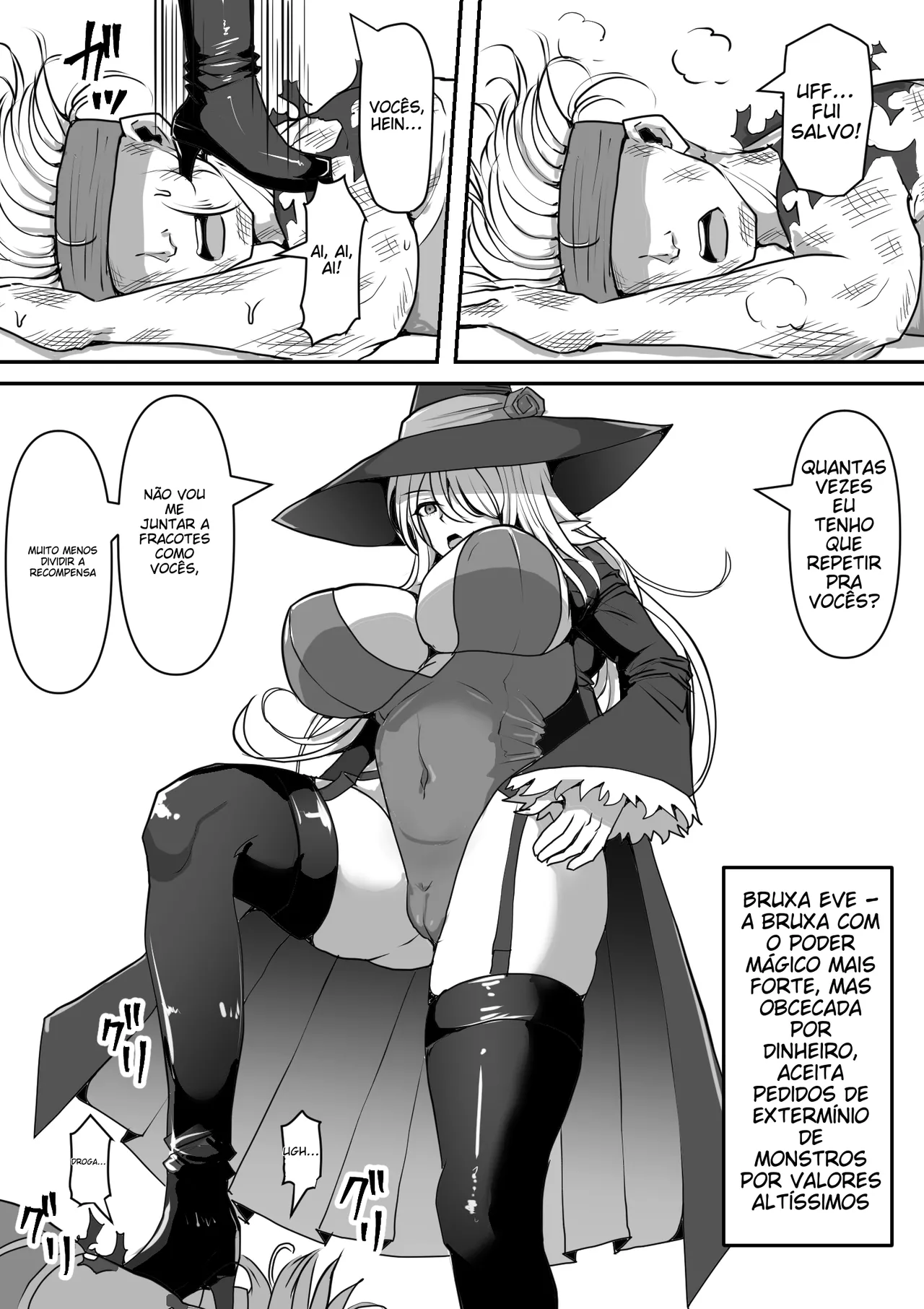 [Shiroi Tentoumushi (Ta ta)] Majo ga Shokushu ni Kisei sa re Shokushu o Shussan shi Makuru Hanashi [Portuguese-BR] (TR-163) 이미지 번호 4