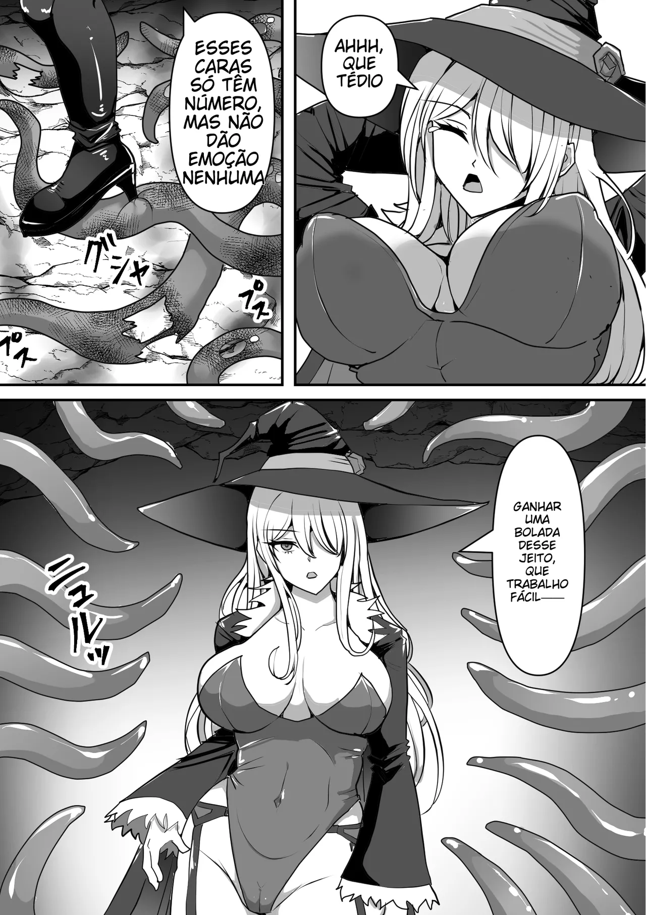 [Shiroi Tentoumushi (Ta ta)] Majo ga Shokushu ni Kisei sa re Shokushu o Shussan shi Makuru Hanashi [Portuguese-BR] (TR-163) 이미지 번호 7