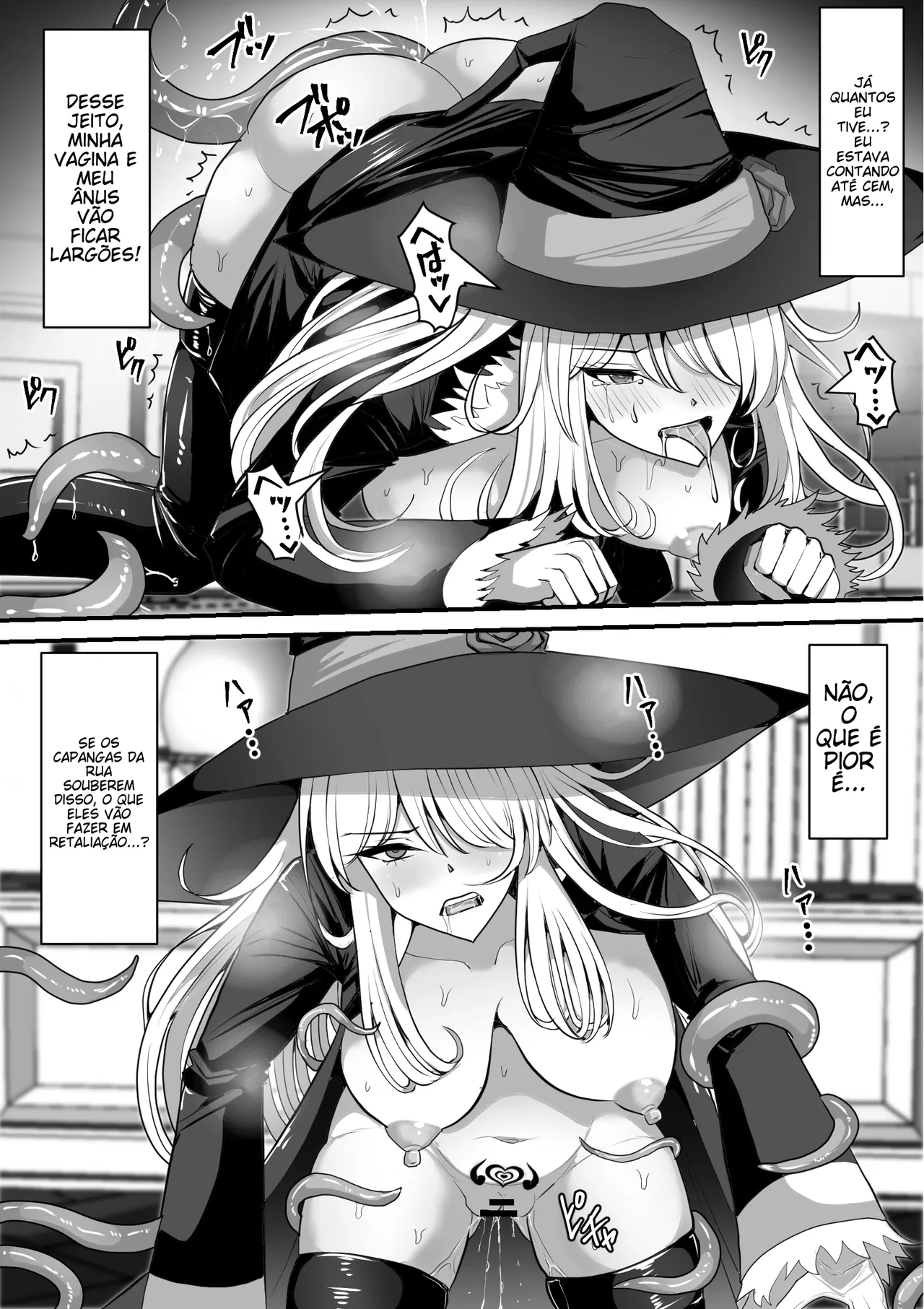 [Shiroi Tentoumushi (Ta ta)] Majo ga Shokushu ni Kisei sa re Shokushu o Shussan shi Makuru Hanashi [Portuguese-BR] (TR-163) 이미지 번호 35