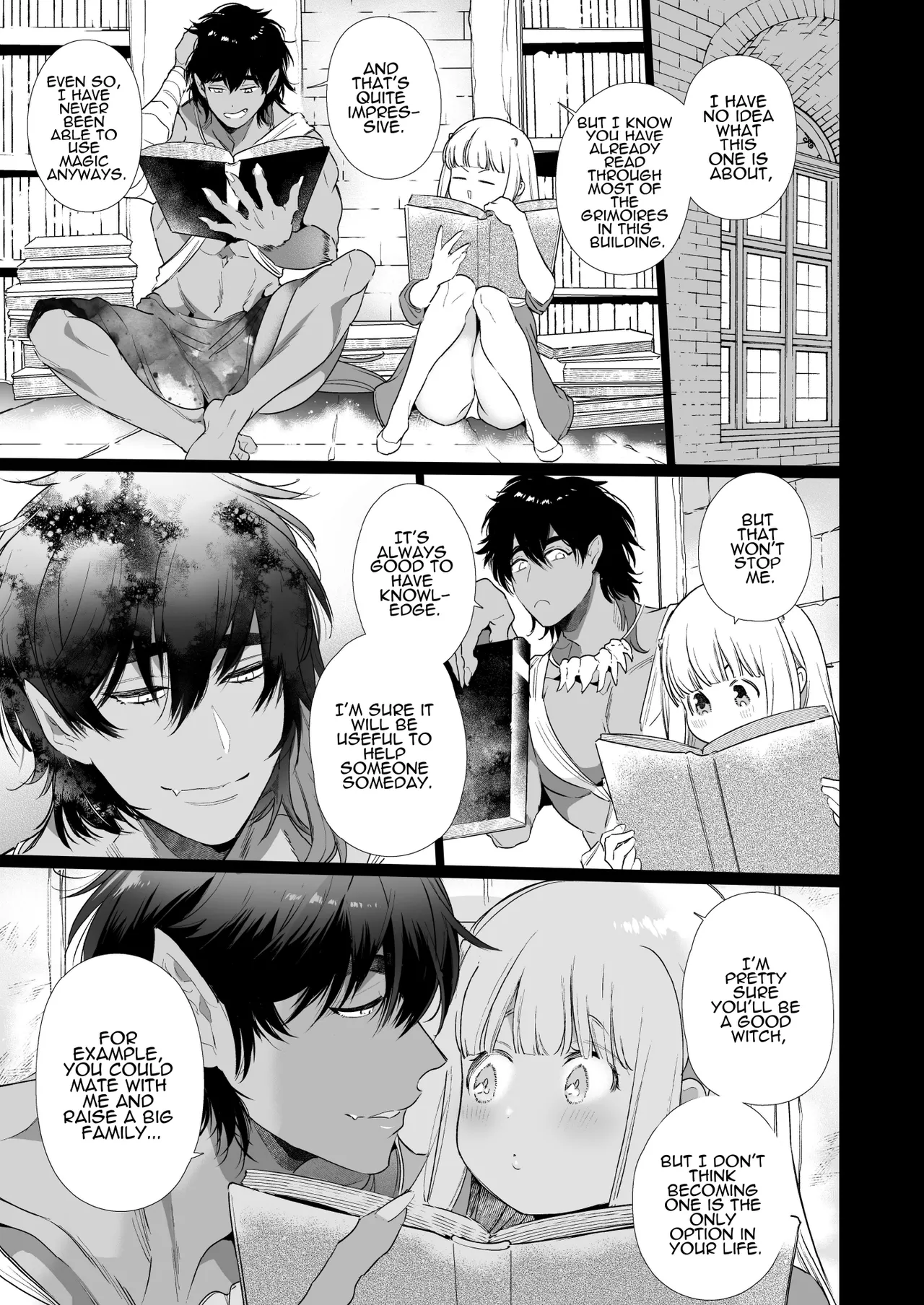 [Yatomomin (Yamamoto Tomomitsu)] Mede little Roy ~Ochikobore Majo no Shoutai wa, Seieki (Maryouku) o Kate to suru Saikyou no Akuma deshita.~ | Mede little Roy ~The Magic Academy Dropout was a Powerful Succubus~ [English] 16eme image