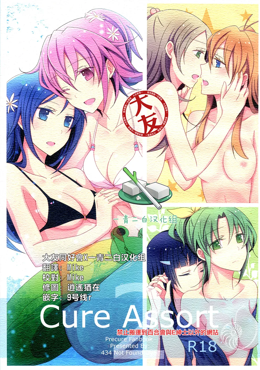 (C86) [434 Not Found (isya)] Cure Assort 2 (Dokidoki! PreCure, Suite PreCure, Smile PreCure!)[Chinese] [大友同好會X一青二白汉化组] image number 1
