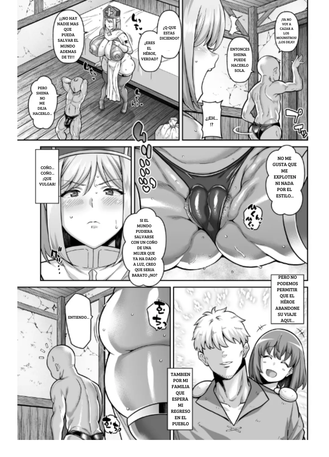 [Tanuking Sleep (Drachef)] Un grupo de mocosos teniendo sexo en la posada del pueblo inicial [Spanish] [Digital] image number 6