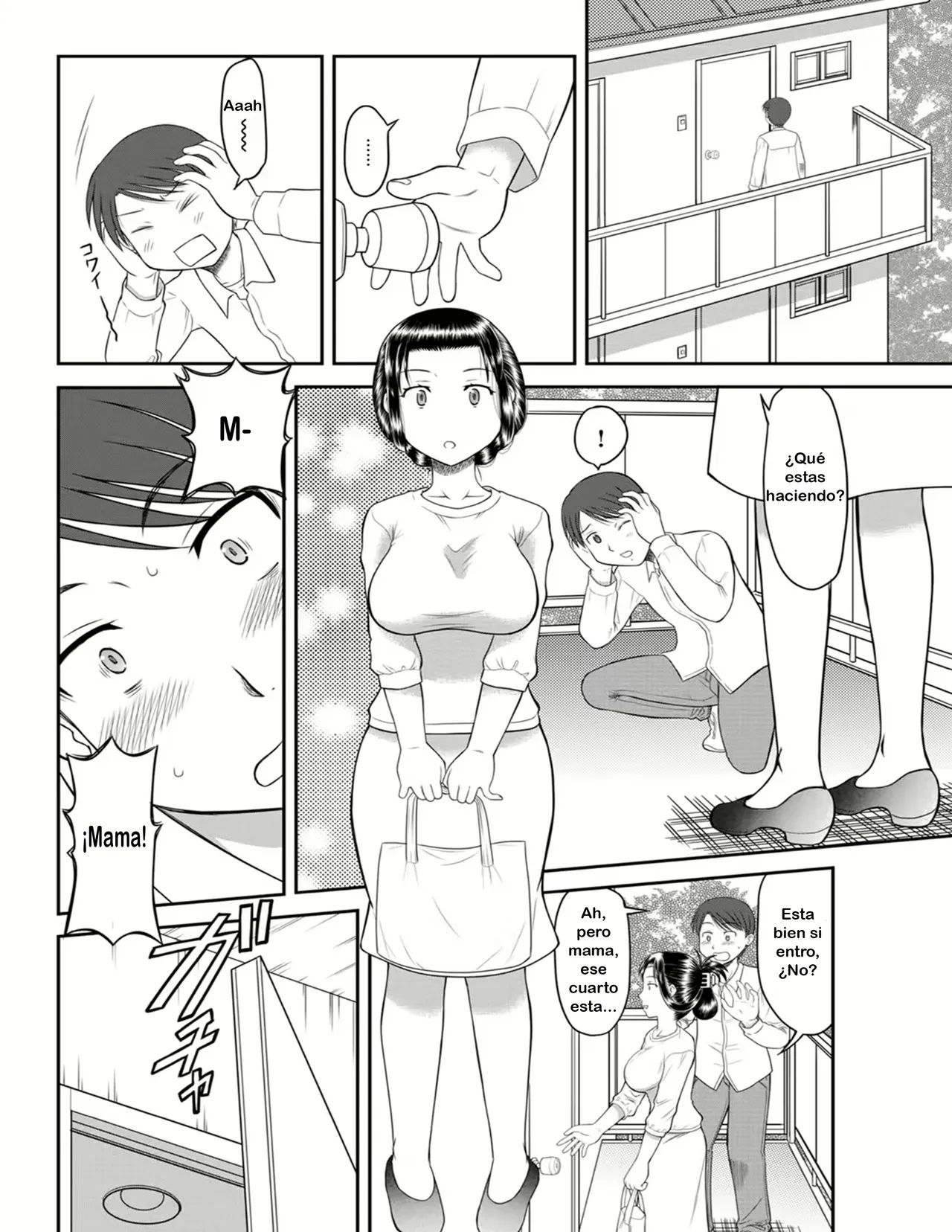 [Okamura Morimi] Ore to Kaa-san to Jiko Bukken | Yo mi mama Y el cuarto con una historia (WEB Ban COMIC Gekiyaba! Vol. 168) [Spanish] image number 2