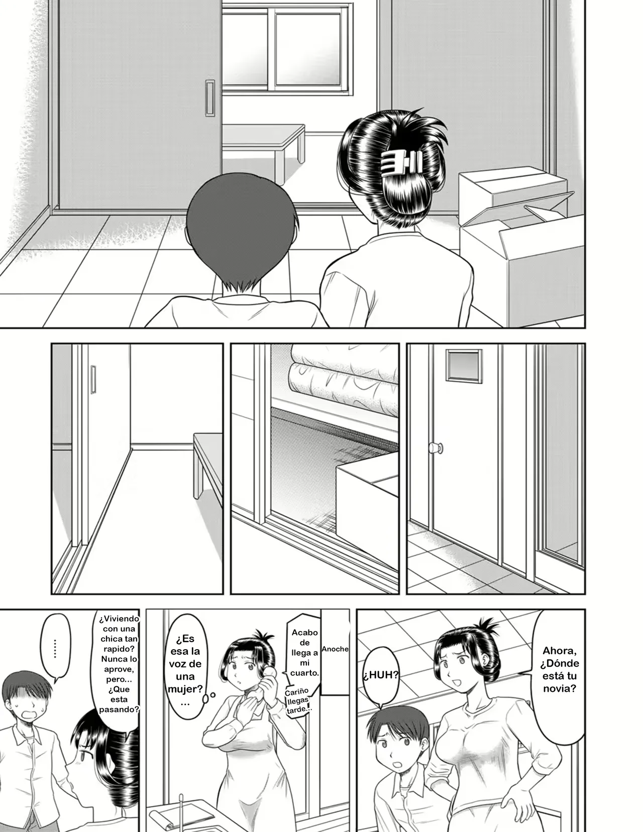 [Okamura Morimi] Ore to Kaa-san to Jiko Bukken | Yo mi mama Y el cuarto con una historia (WEB Ban COMIC Gekiyaba! Vol. 168) [Spanish] image number 3