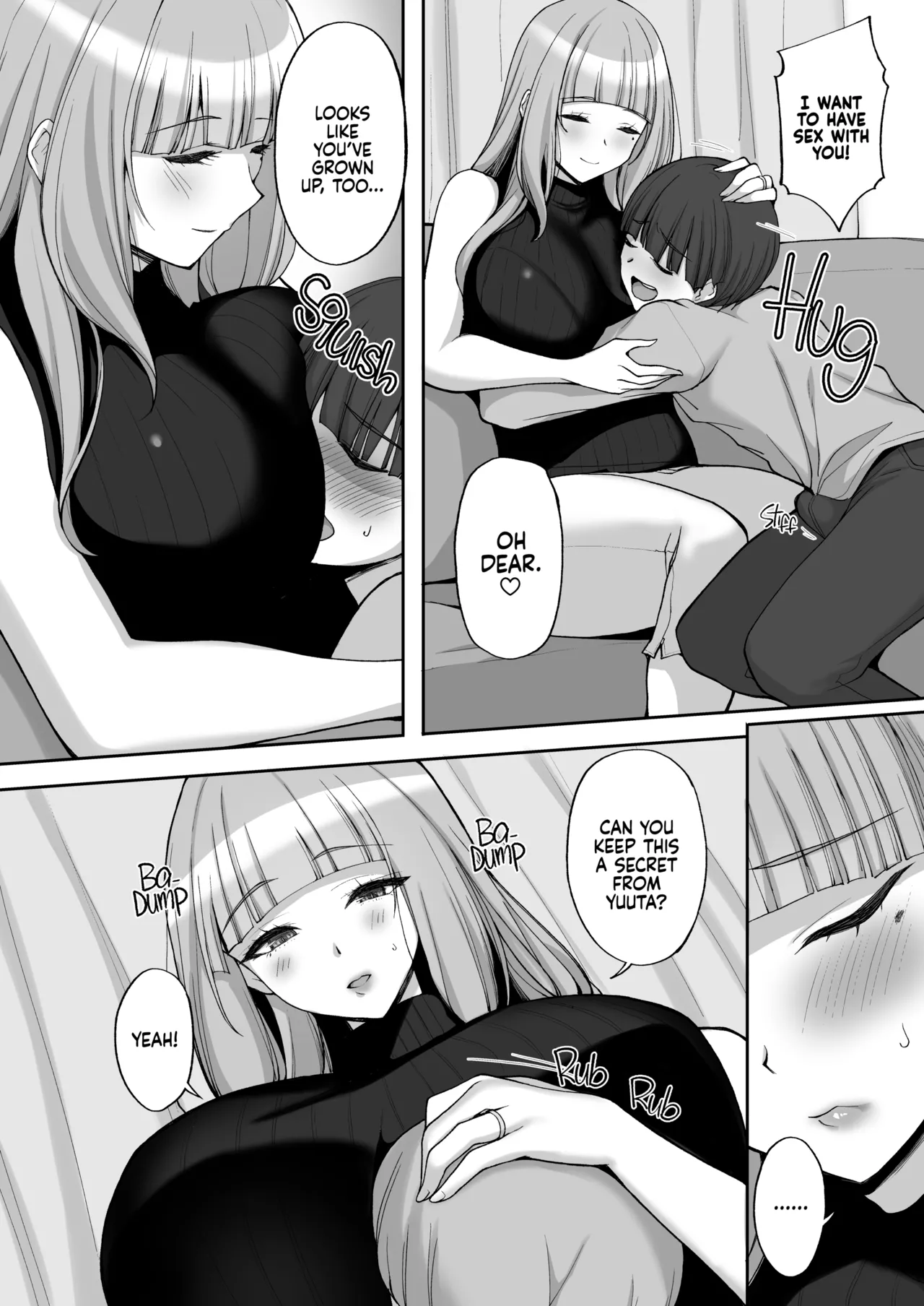 [Labomagi! (Takeda Aranobu)] Hatsukoi no Bakunyuu Tomo Mama ga Yasashiku Sei no Tehodoki o Shitekureru Hanashi | Learning About Sex From My Friend's Mom [English] {2d-market.com} [Decensored] [Digital] image number 9