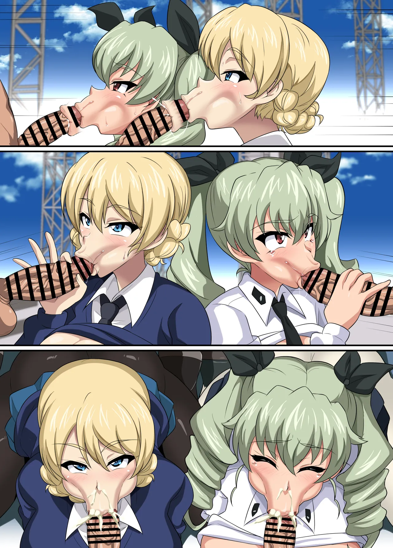 [Nikuniku Anmitsutei (yasuo)] Nukinuki War! [Textless](Girls und Panzer) numero di immagine  5