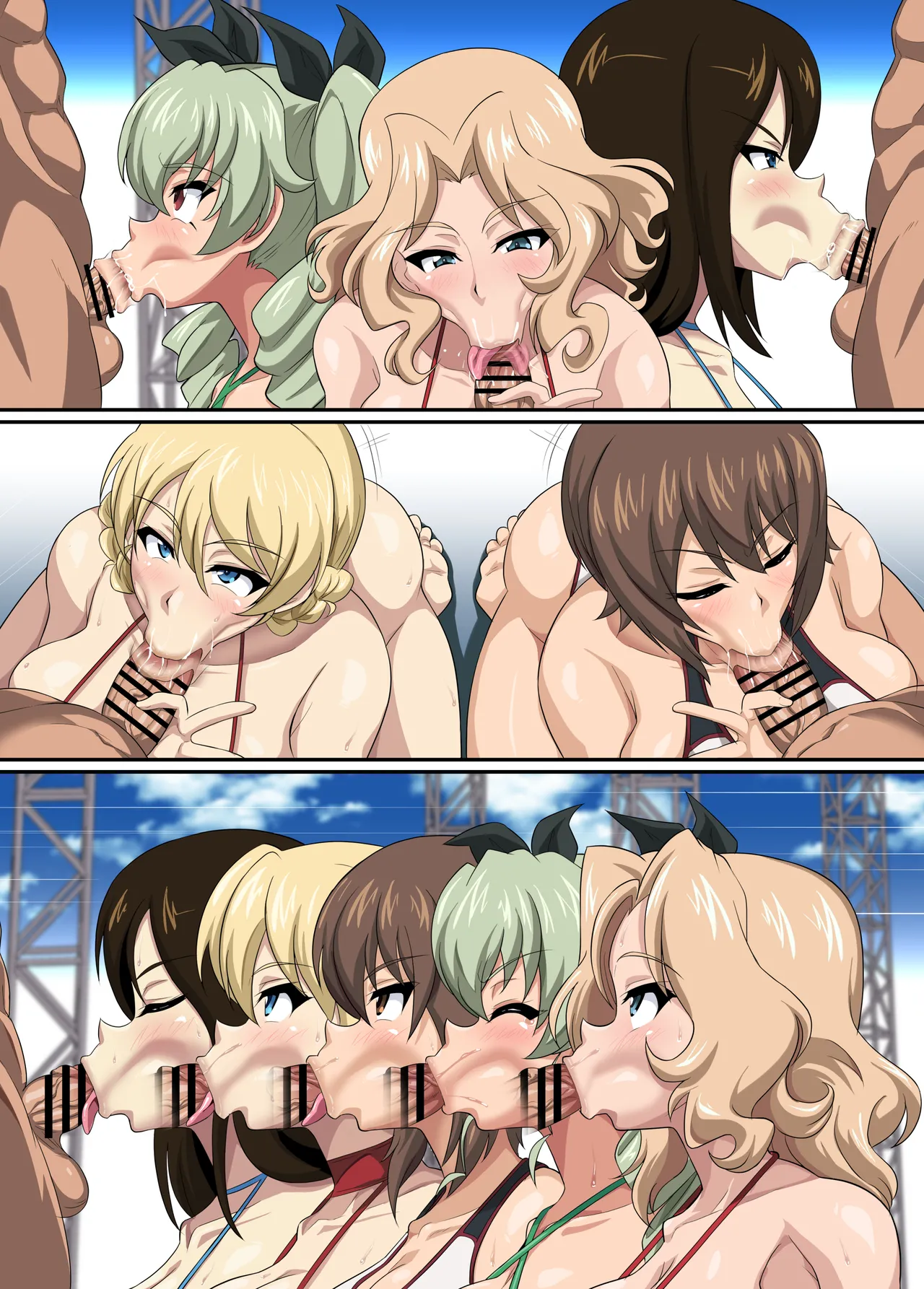 [Nikuniku Anmitsutei (yasuo)] Nukinuki War! [Textless](Girls und Panzer) numero di immagine  12