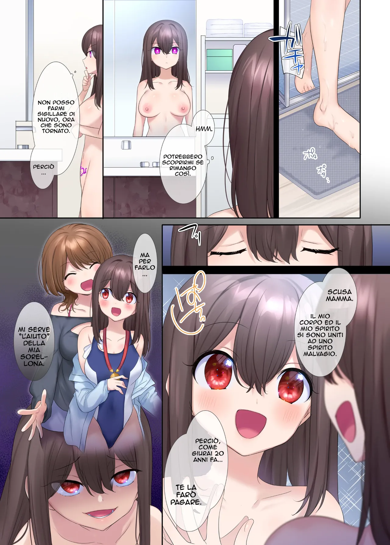 [Hyoui Lover (Hiiragi Popura, Hyoui Suki no Hito)] Fuukon no Taimafujo ~Oyako ga Akuryo ni Somari Nottorareru made~ | Lo Spirito e L' Esorcista [Italian] [Digital] 이미지 번호 14