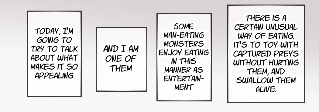 [imaat] A giant fox girl swallows humans whole while reviewing food in a vore manga [English/Japanese] numero di immagine  1