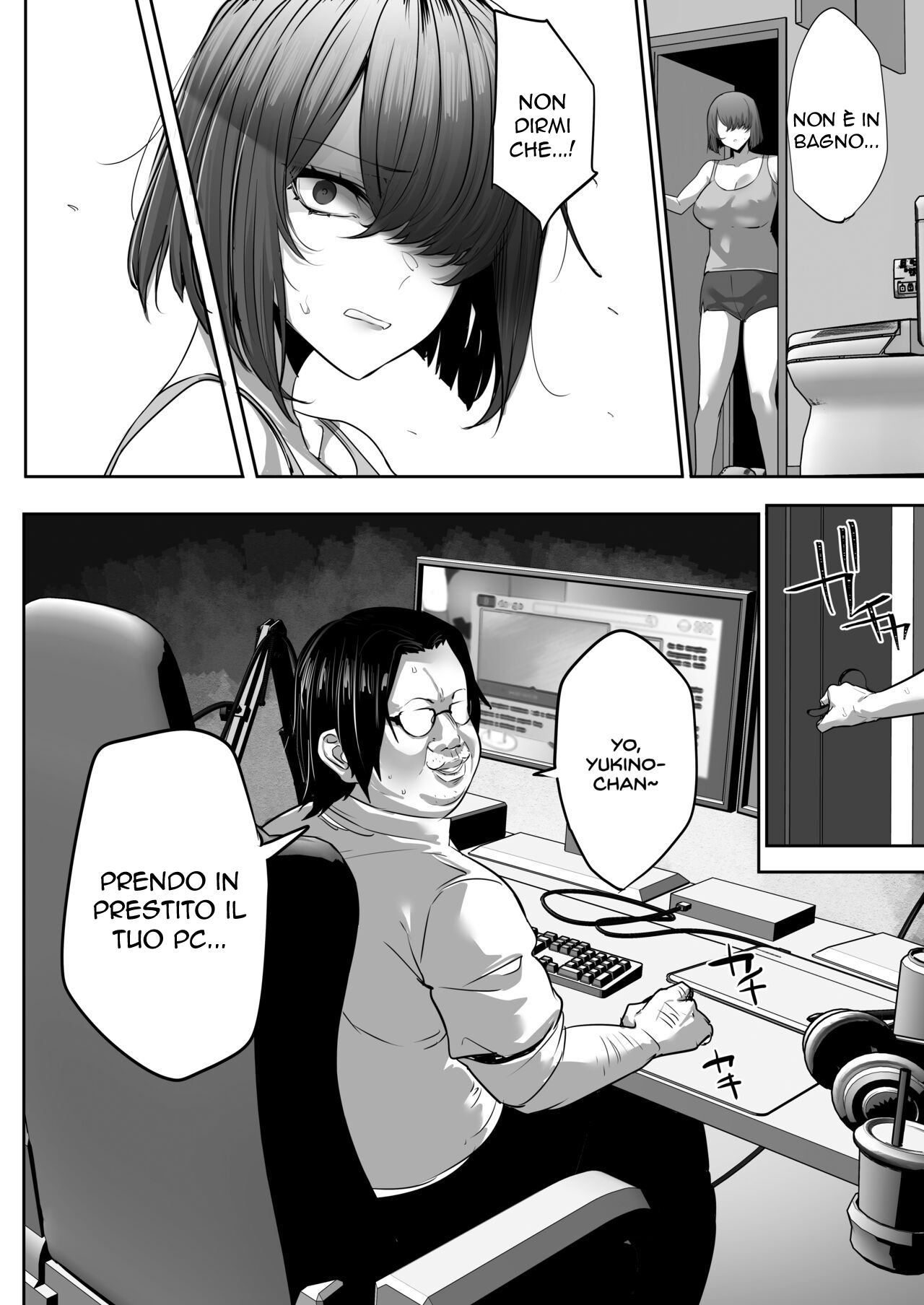 [Ofuton de Suyaa (Mitsudoue)] [NTR] Gikei ni Haiboku Cool na Hitodzuma | Ricatto in Diretta [Italian] изображение № 11