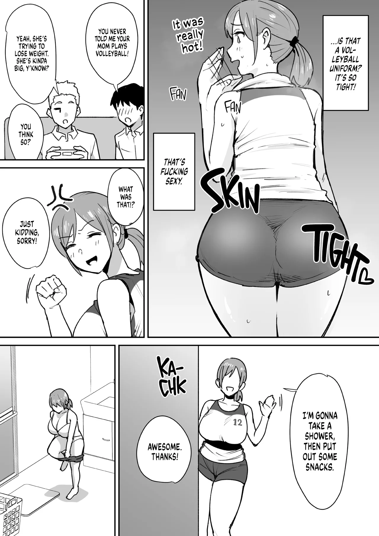 [Shimofuri Niku (Shimofuri)] Yuujin no Haha wa Dekachin ni Yowai | My Friend's Mom is Weak to a Huge Cock [English] numero di immagine  3