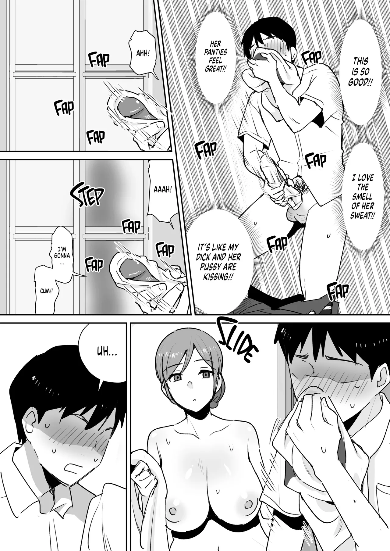 [Shimofuri Niku (Shimofuri)] Yuujin no Haha wa Dekachin ni Yowai | My Friend's Mom is Weak to a Huge Cock [English] numero di immagine  8