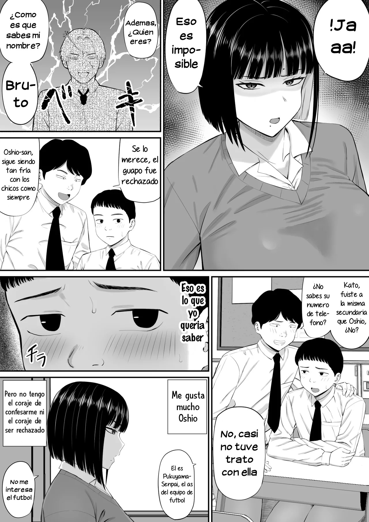 [Aramaa] Shio Taiou no Ooshio-san｜La Indiferente Actitud de Oshio-san [Spanish] [Hta scan] image number 4