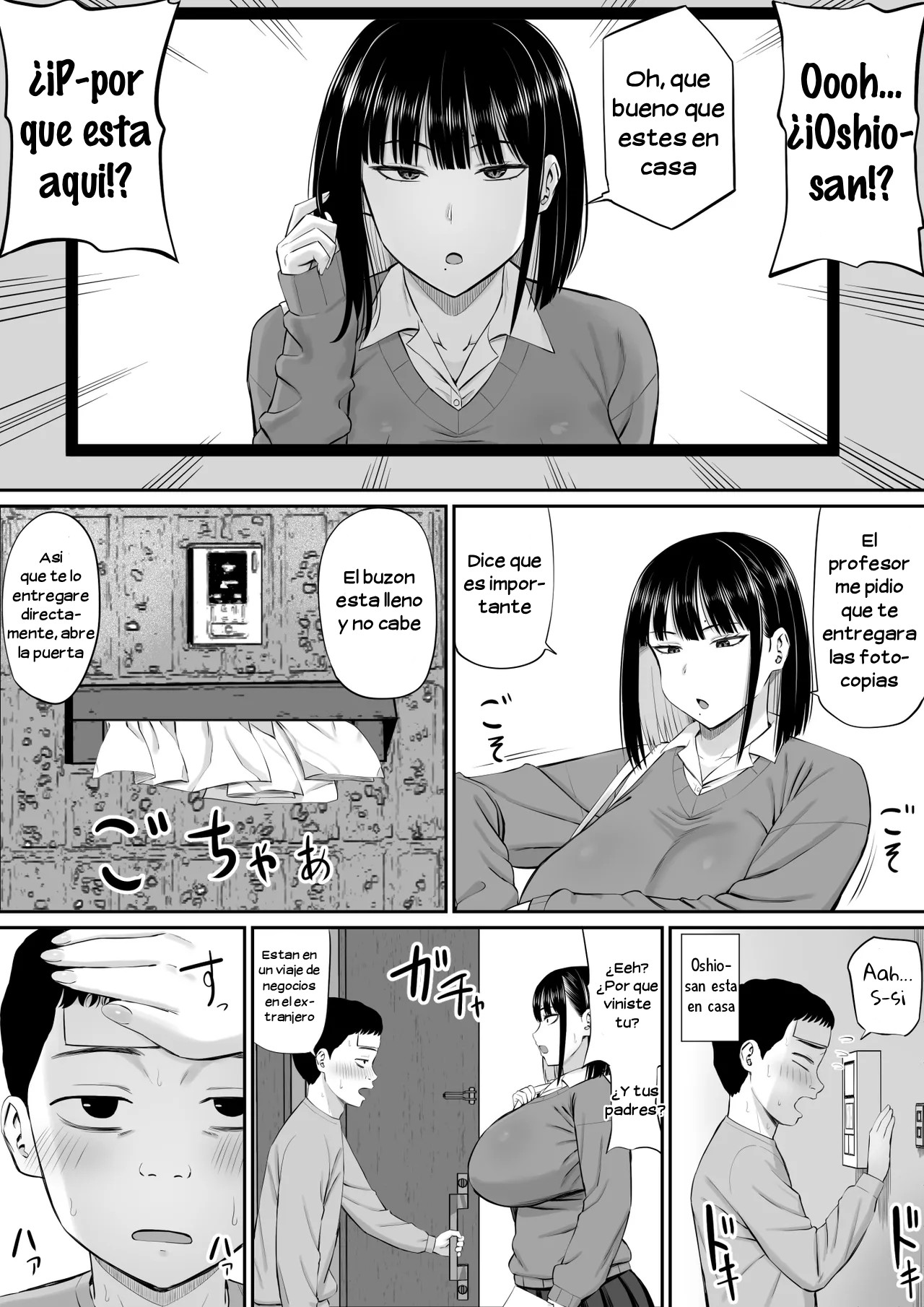 [Aramaa] Shio Taiou no Ooshio-san｜La Indiferente Actitud de Oshio-san [Spanish] [Hta scan] image number 6