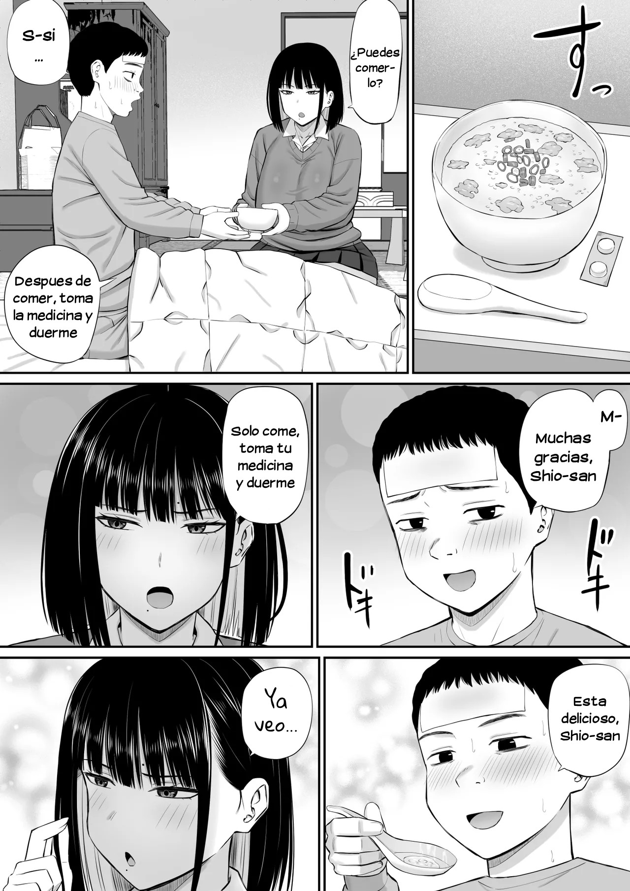 [Aramaa] Shio Taiou no Ooshio-san｜La Indiferente Actitud de Oshio-san [Spanish] [Hta scan] image number 9